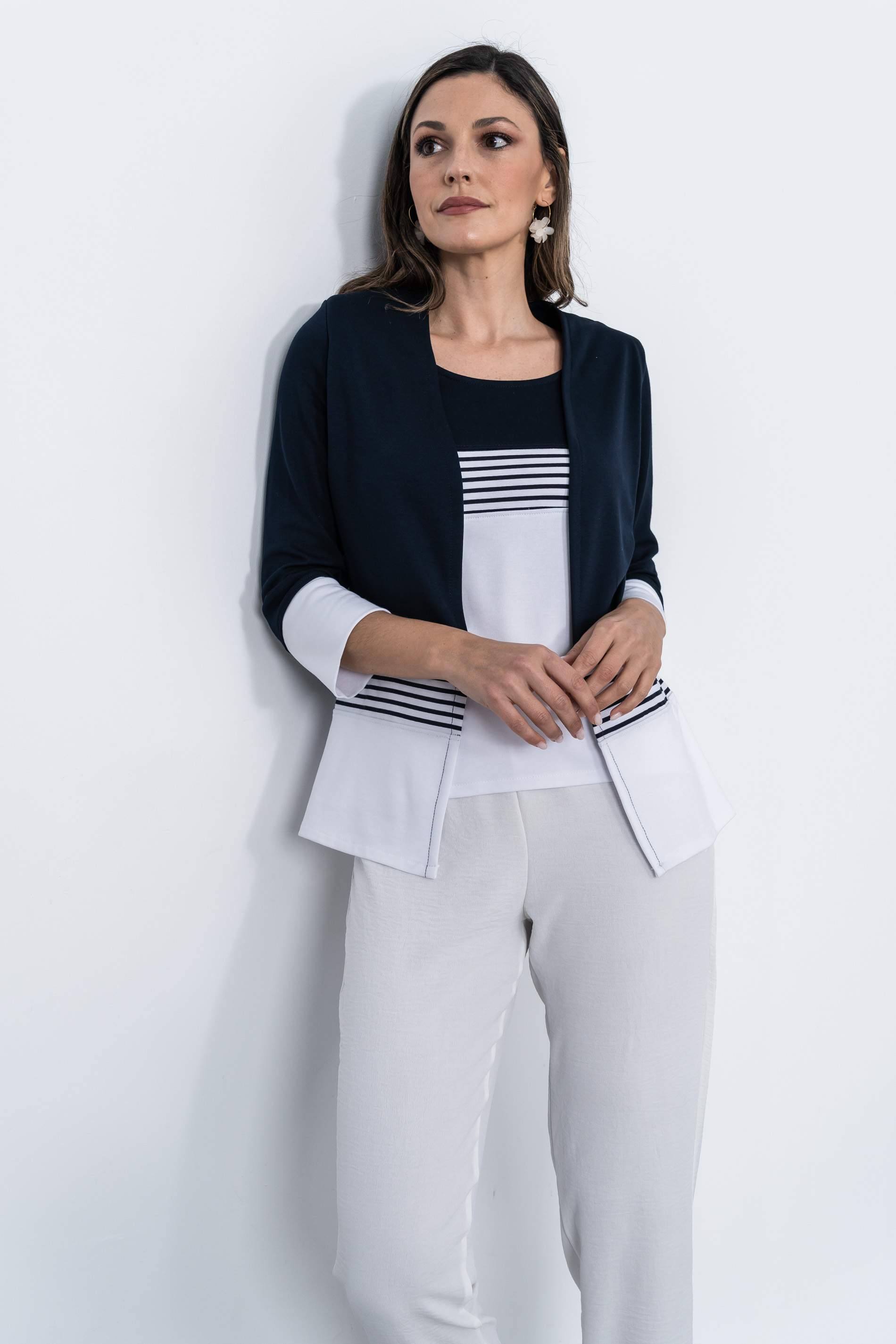 PANTALÓN HOLGADO CORDÓN BLANCO