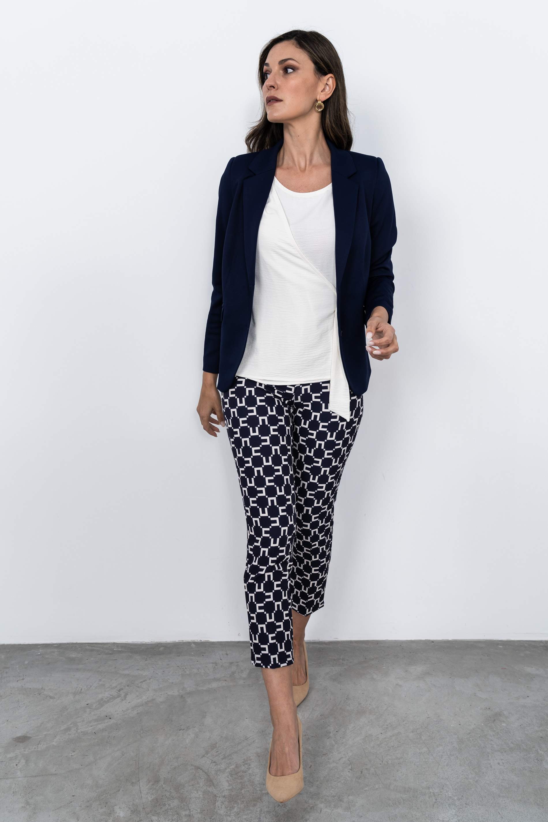BLUSA EFECTO CRUZADO CRUDO