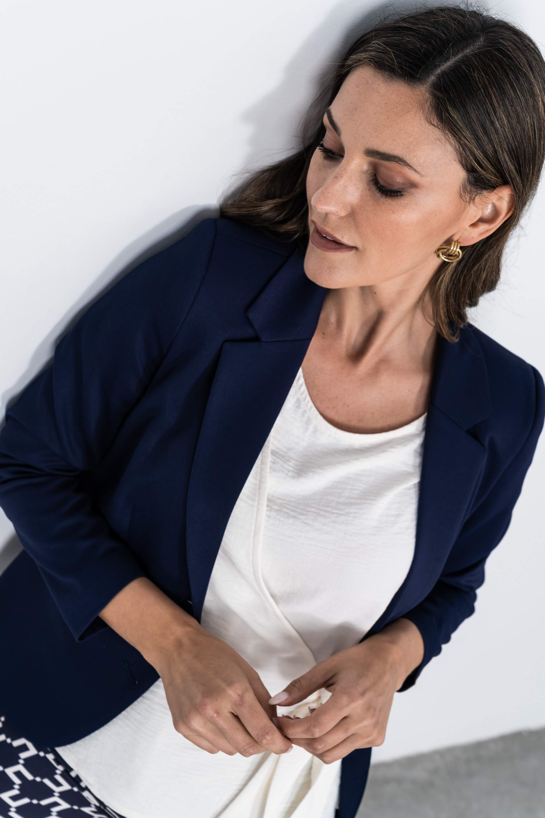 BLUSA EFECTO CRUZADO CRUDO