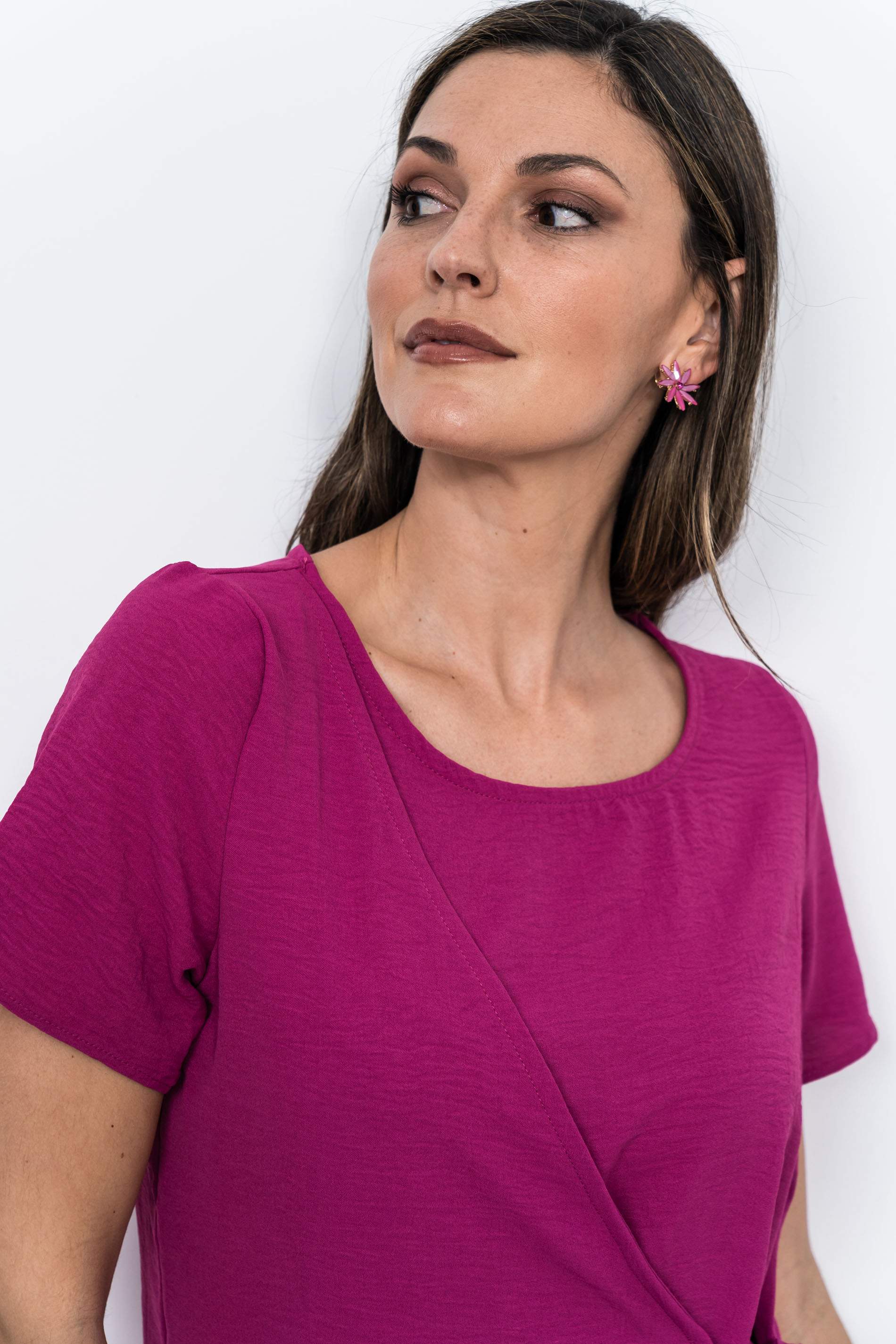 BLUSA EFECTO CRUZADO BUGANVILLA