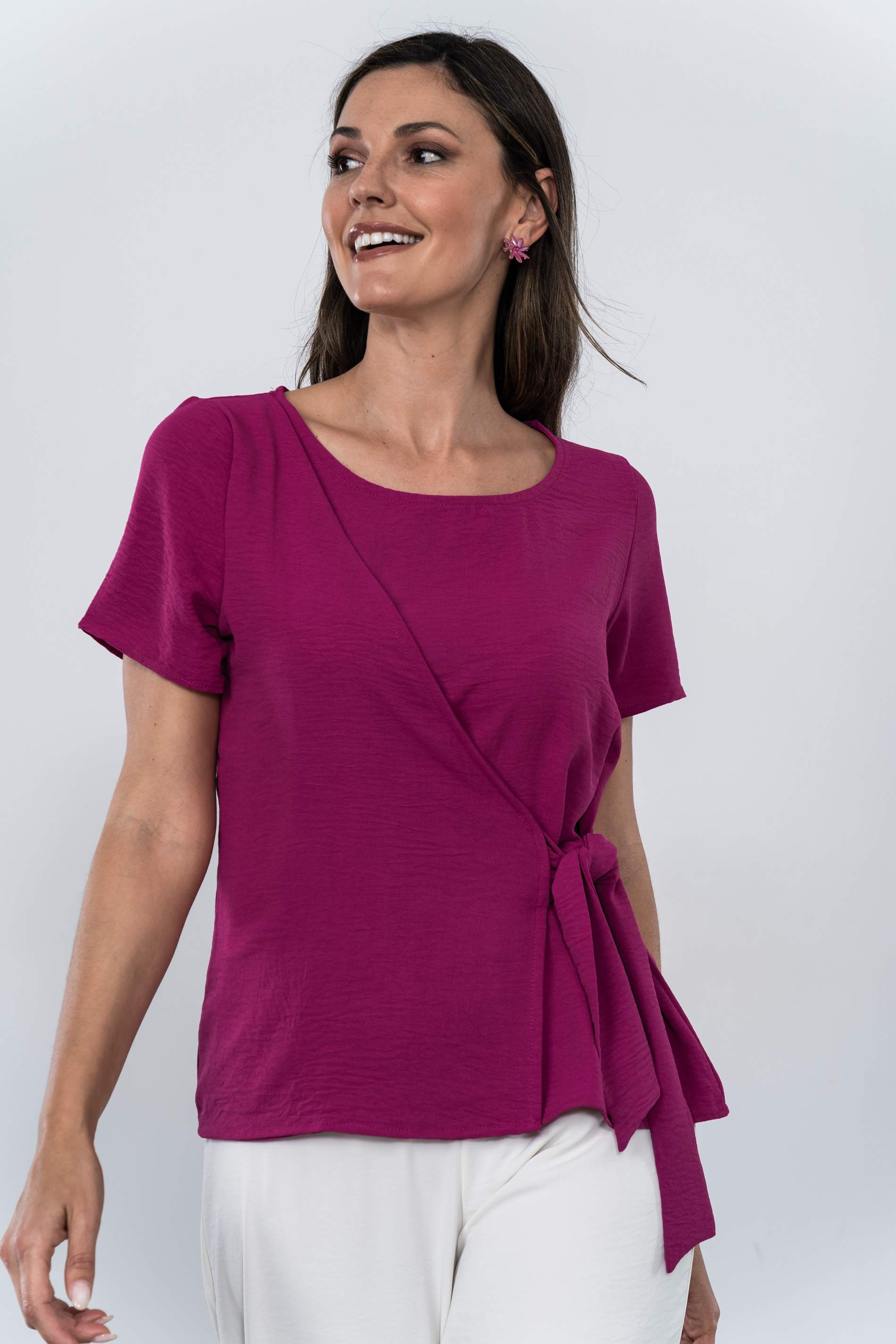 BLUSA EFECTO CRUZADO BUGANVILLA