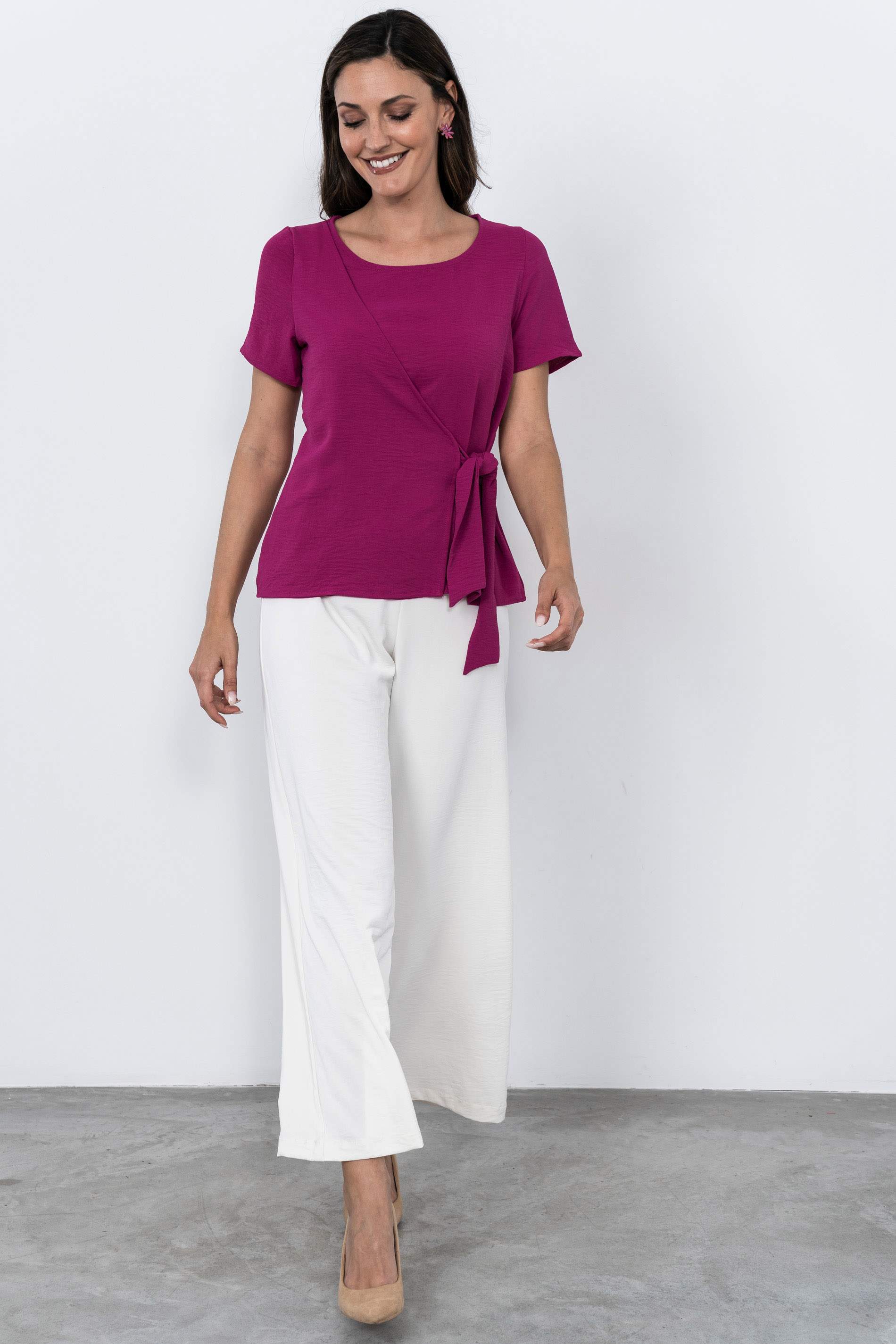 BLUSA EFECTO CRUZADO BUGANVILLA