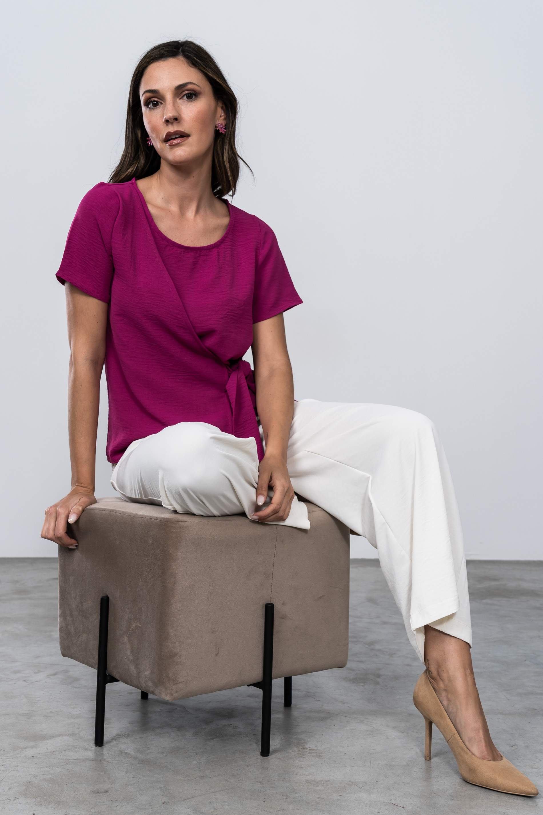 BLUSA EFECTO CRUZADO BUGANVILLA