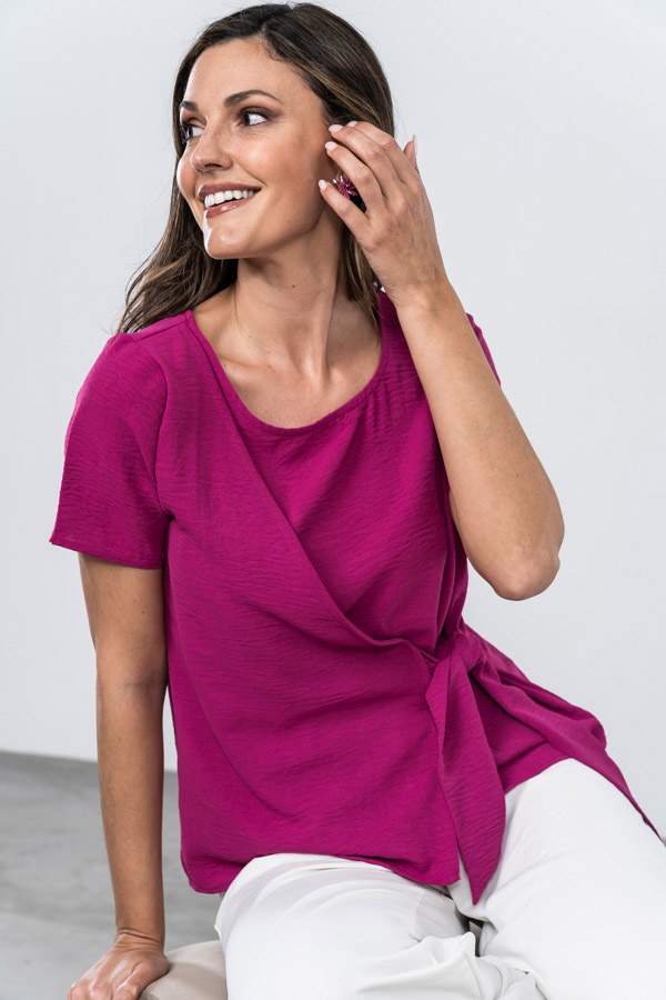BLUSA EFECTO CRUZADO BUGANVILLA