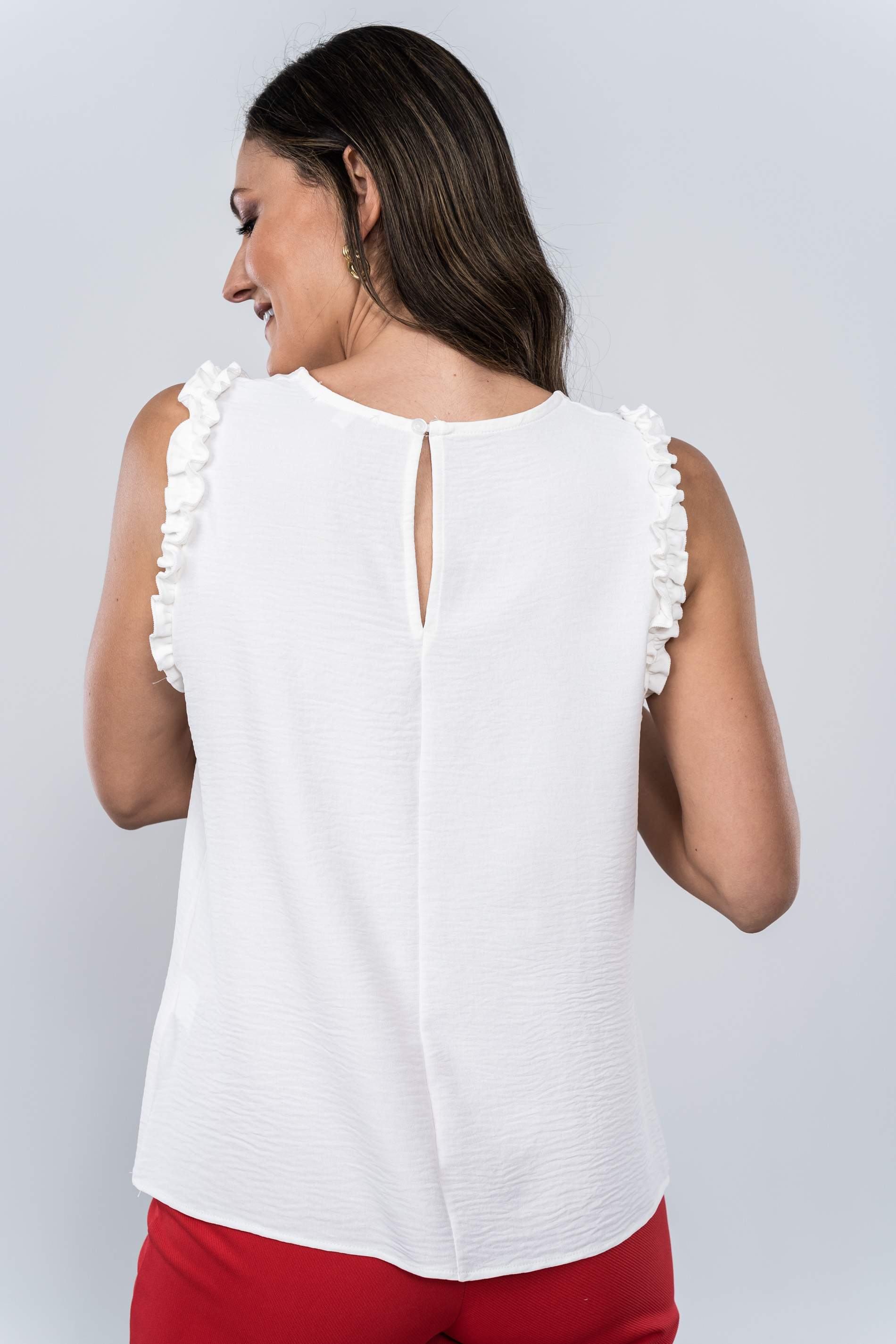 BLUSA SISAS VOLANTITOS BLANCO