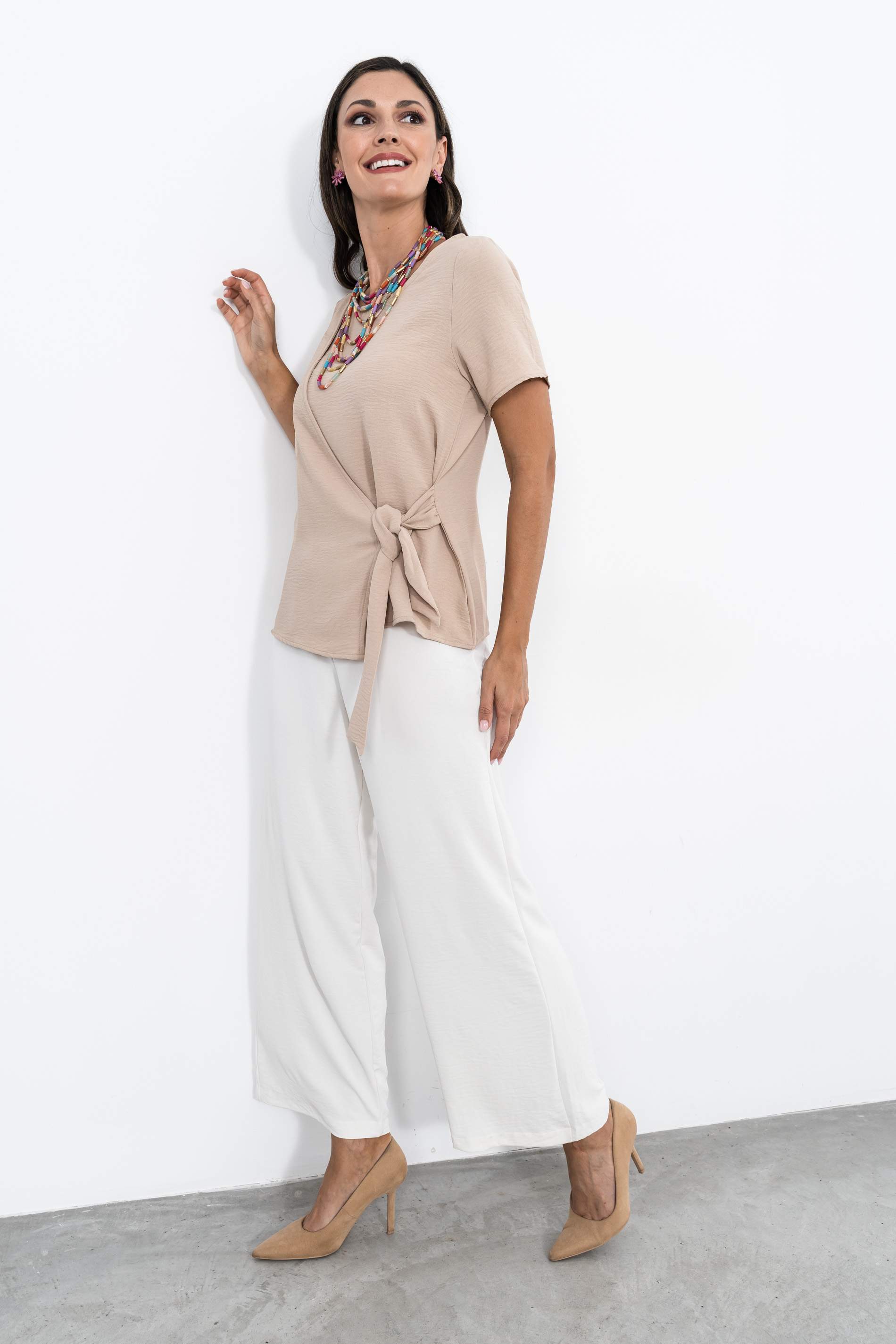 BLUSA EFECTO CRUZADO ARENA