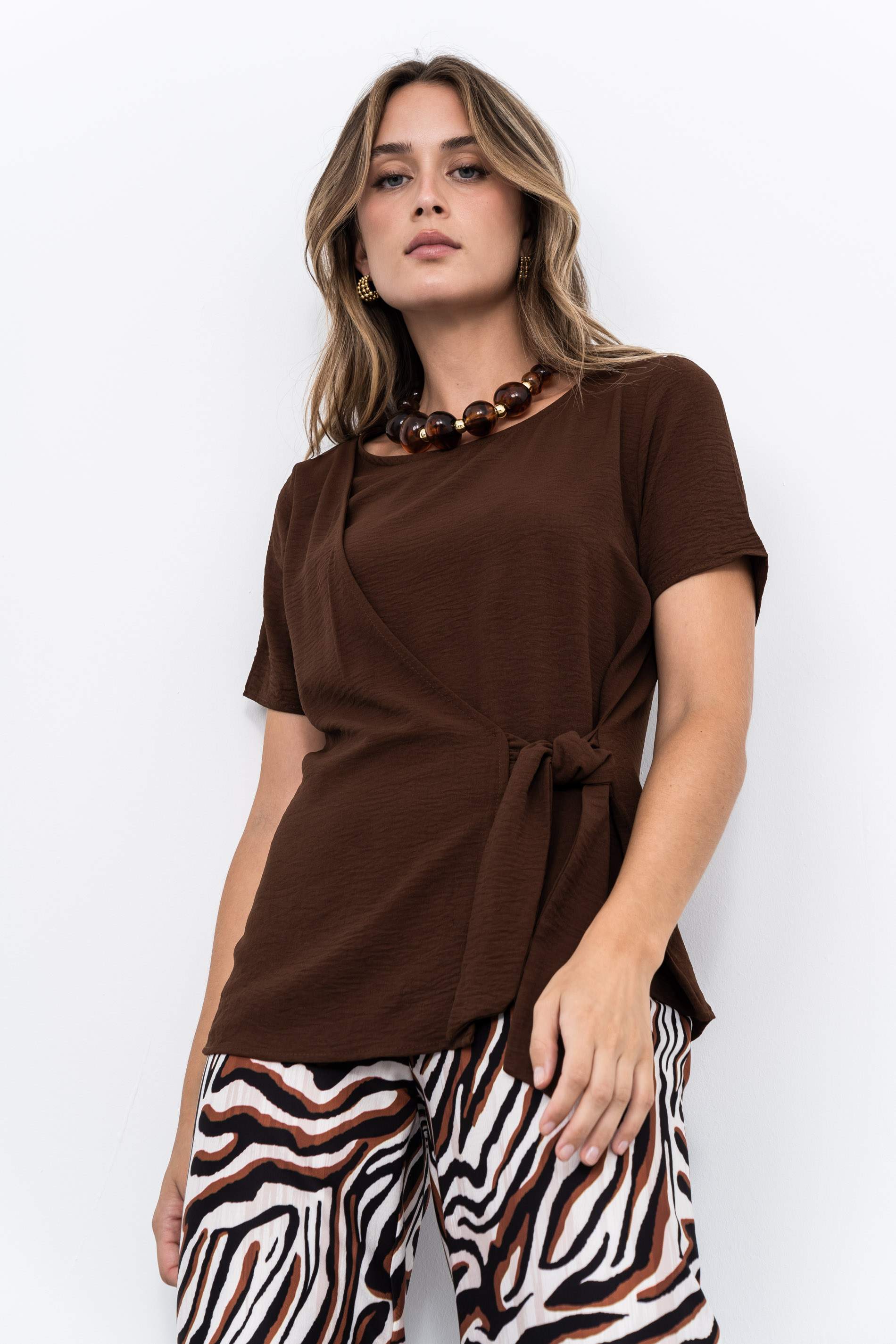 BLUSA EFECTO CRUZADO