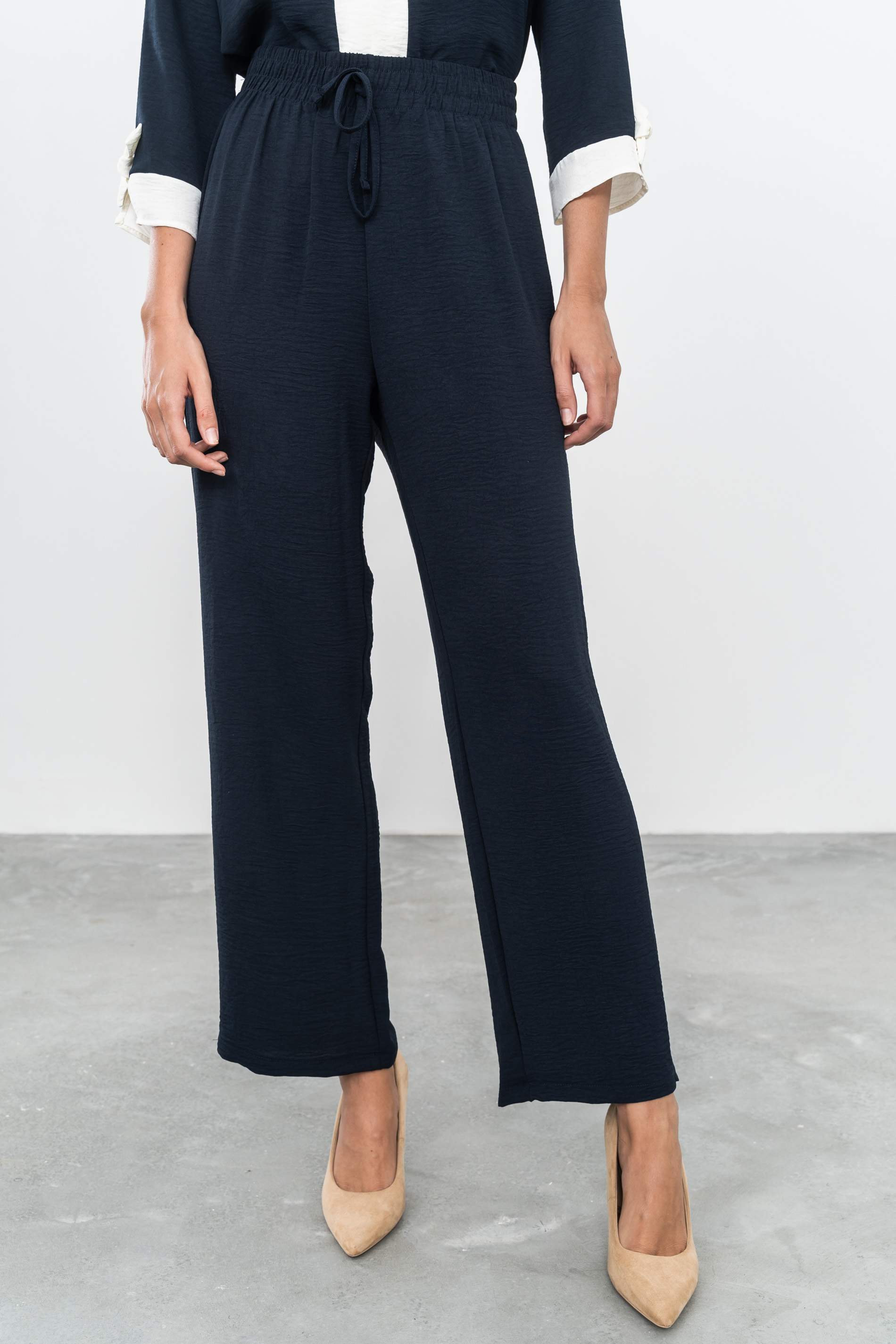 PANTALÓN HOLGADO RECTO MARINO