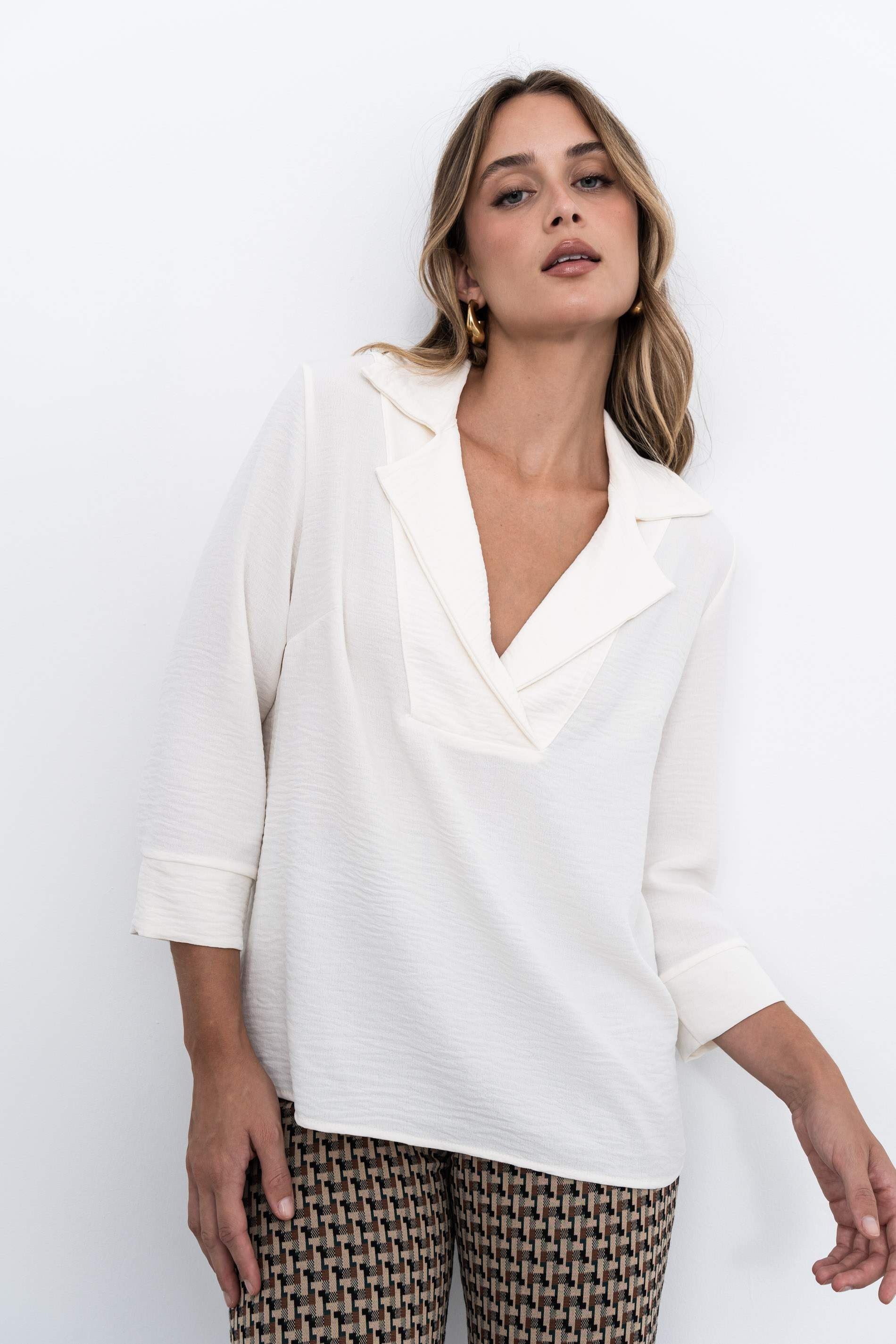 BLUSA SOLAPA PIEZA CRUDO