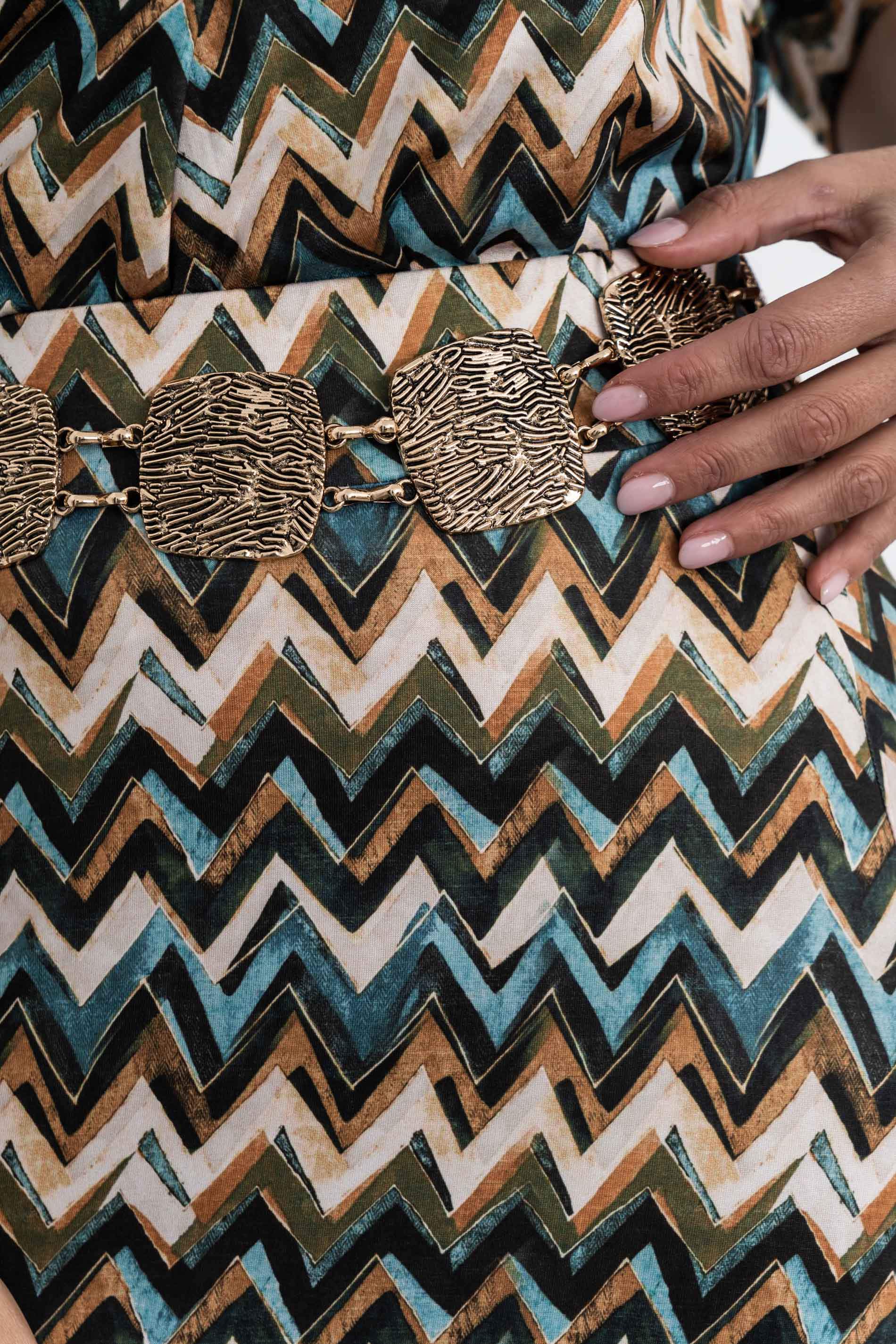 CINTURÓN CADENA ESLABÓN CUADRADO