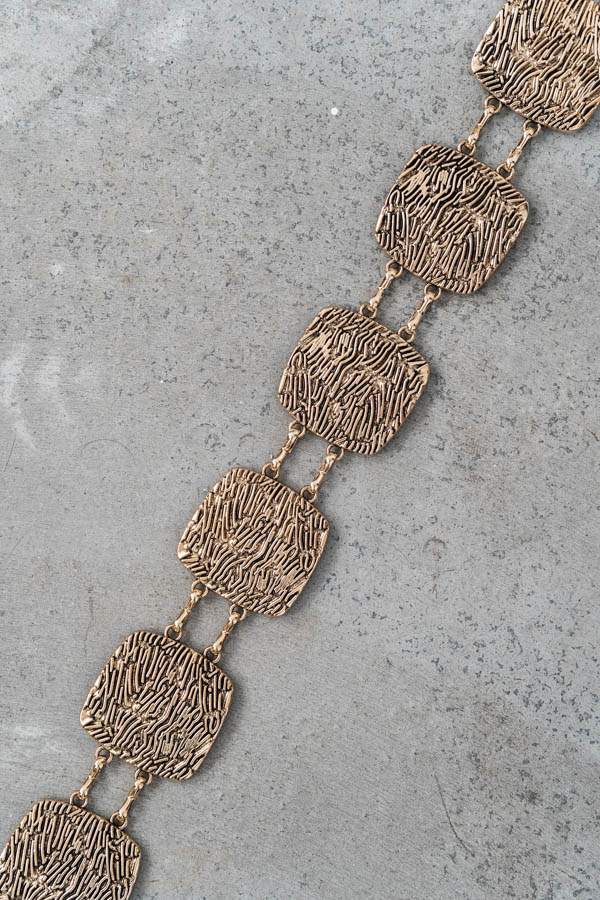 CINTURÓN CADENA ESLABÓN CUADRADO