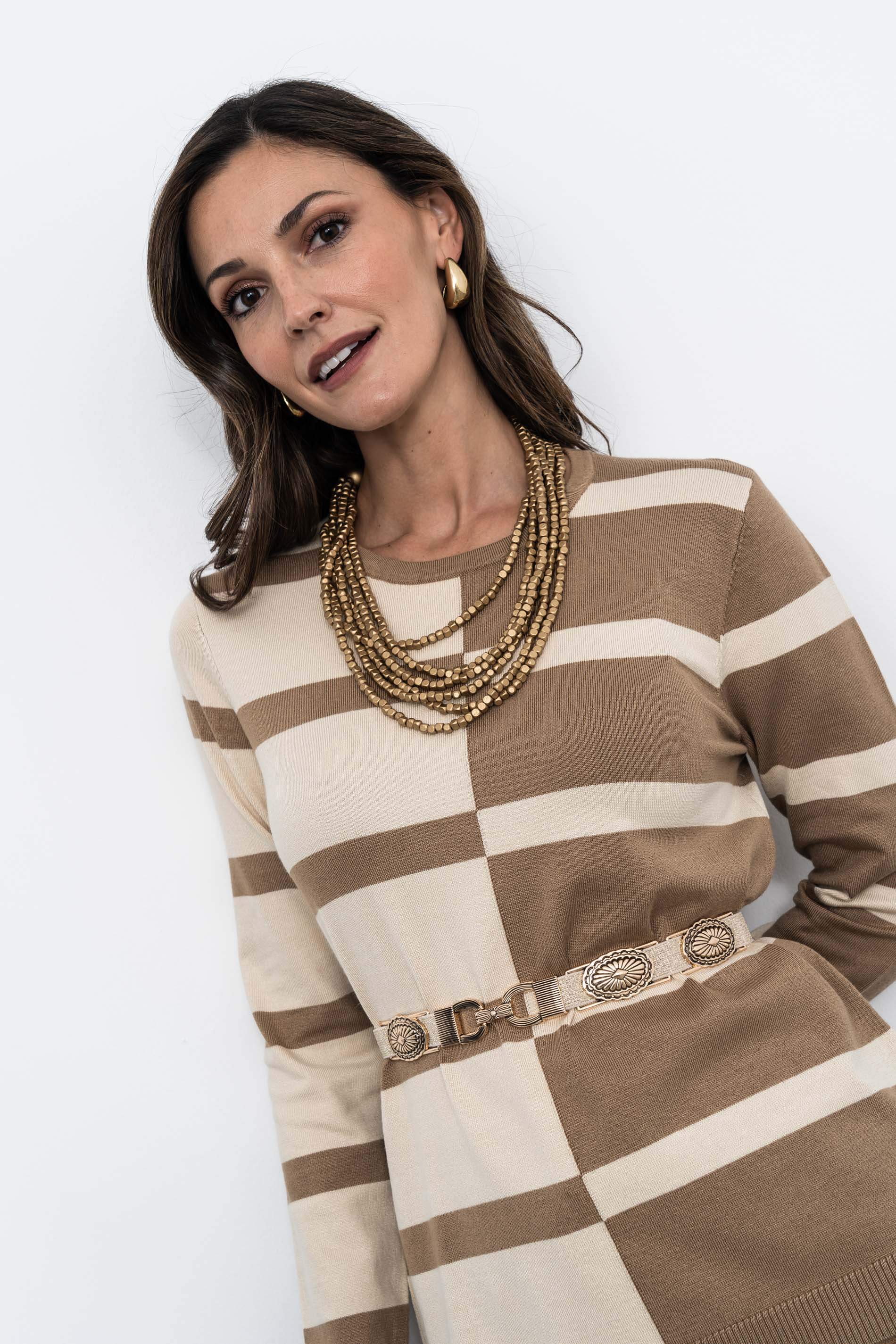 CINTURÓN ELÁSTICO FLOR LUREX