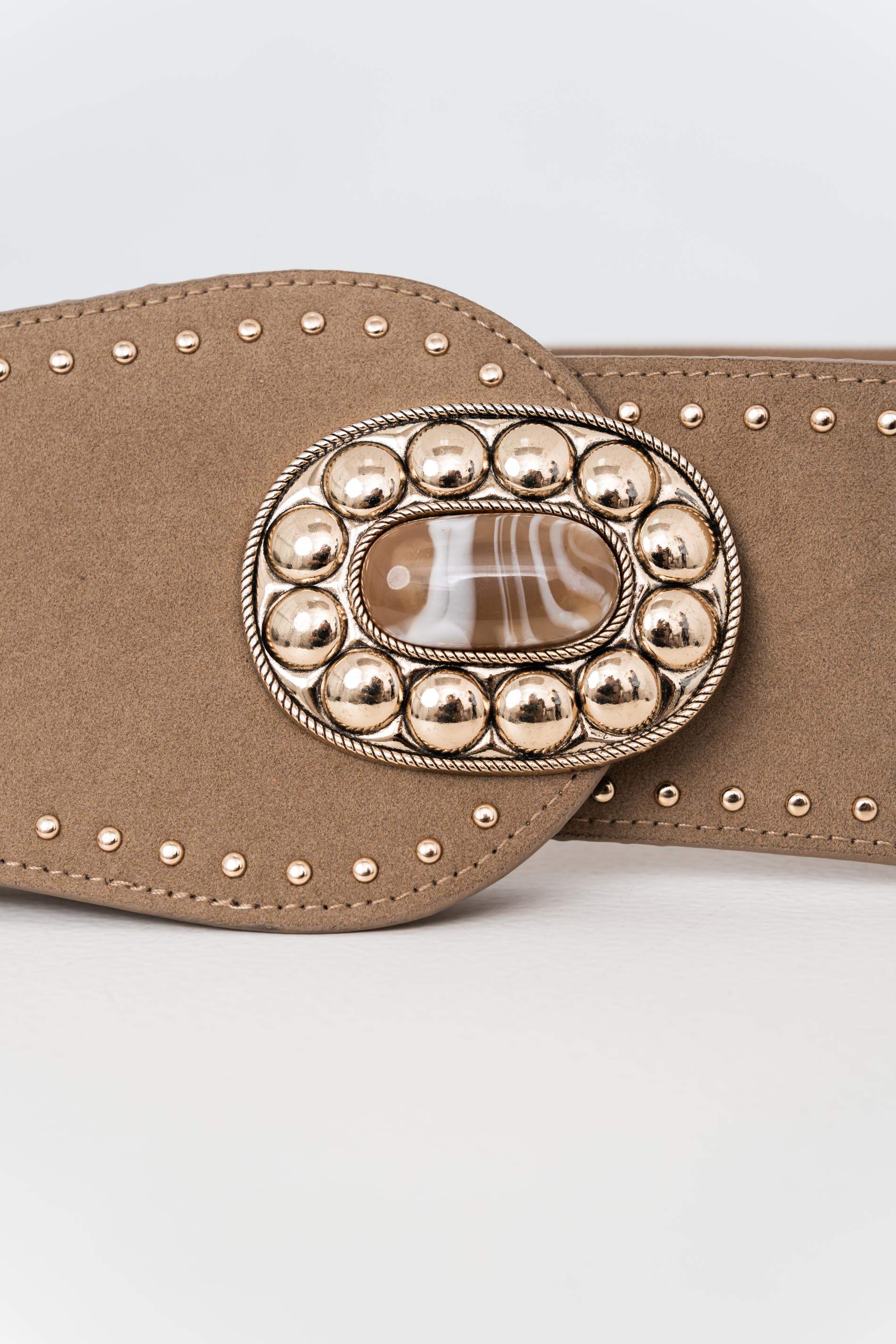 CINTURÓN ELÁSTICO HEBILLA PIEDRA