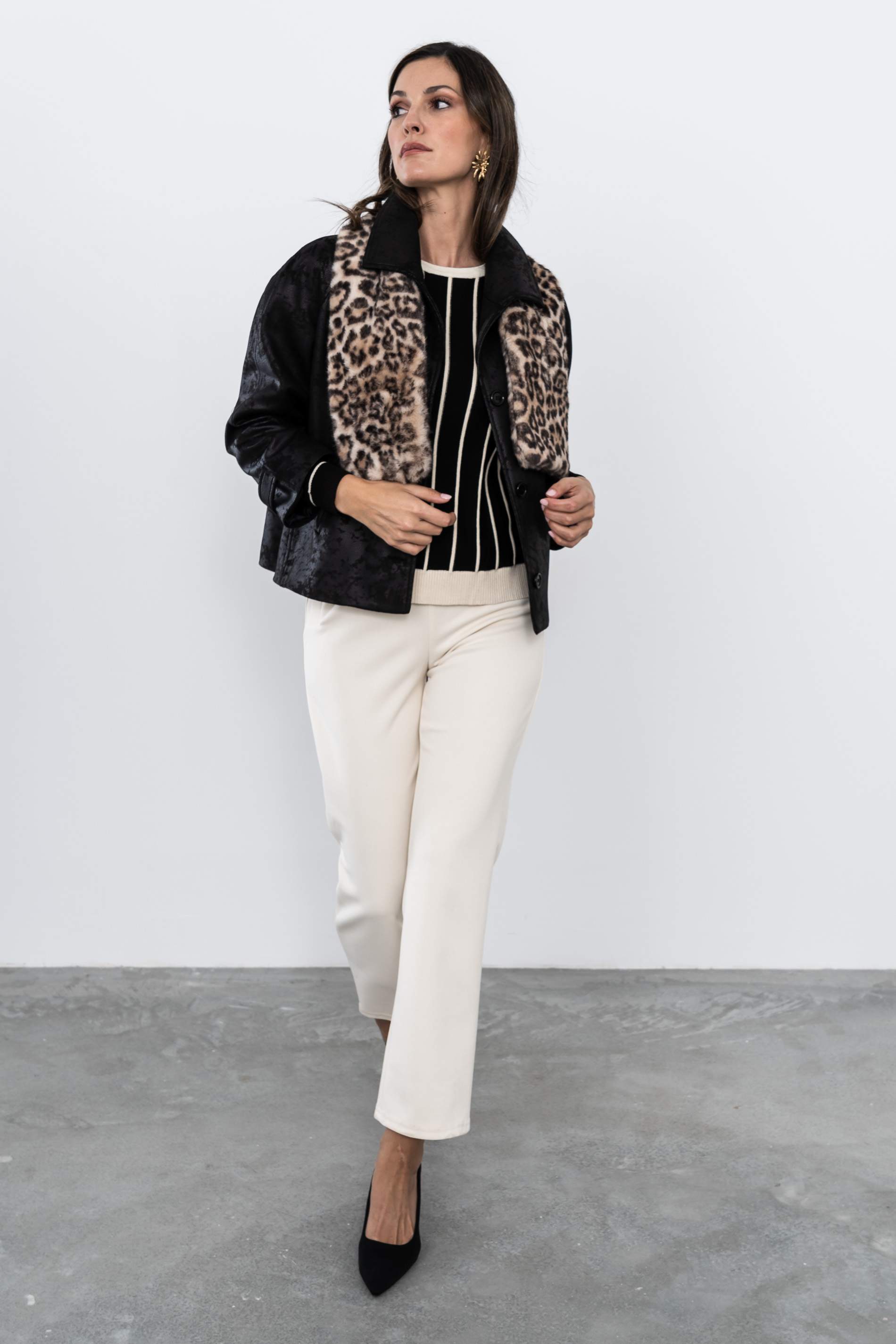 BUFANDA OJAL ANIMAL BEIGE