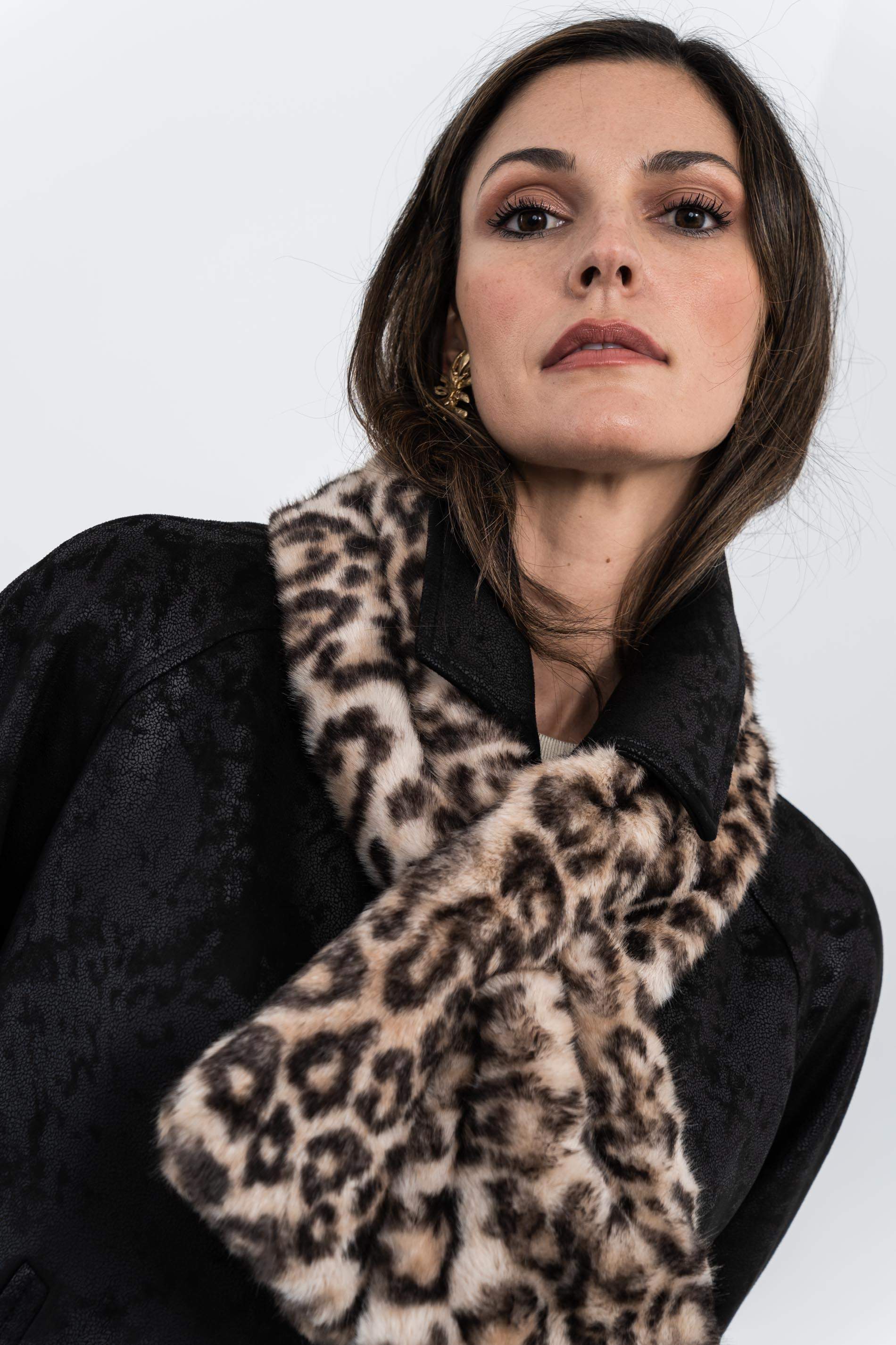 BUFANDA OJAL ANIMAL BEIGE