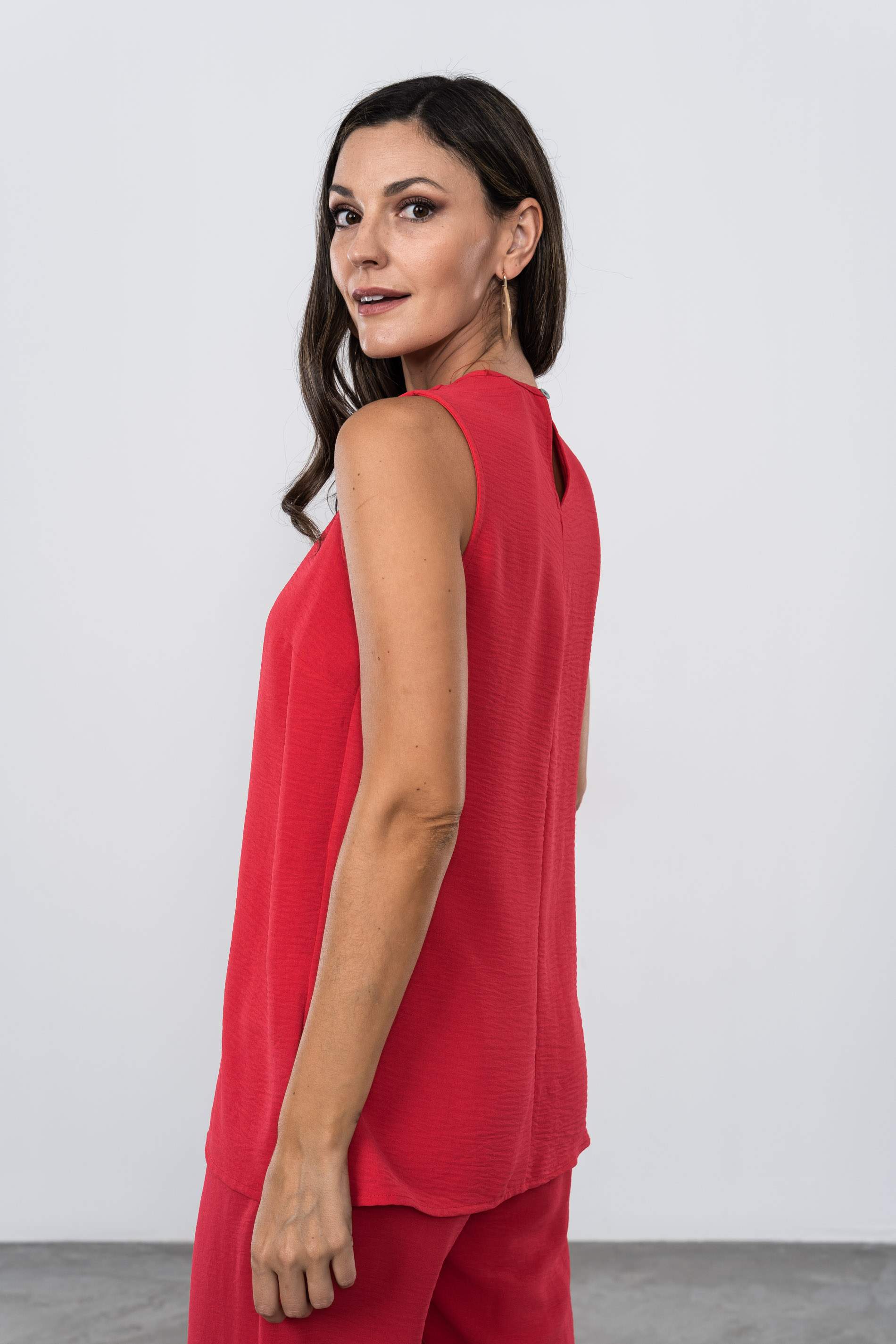 BLUSA COMBINADA CHALECO FRESA