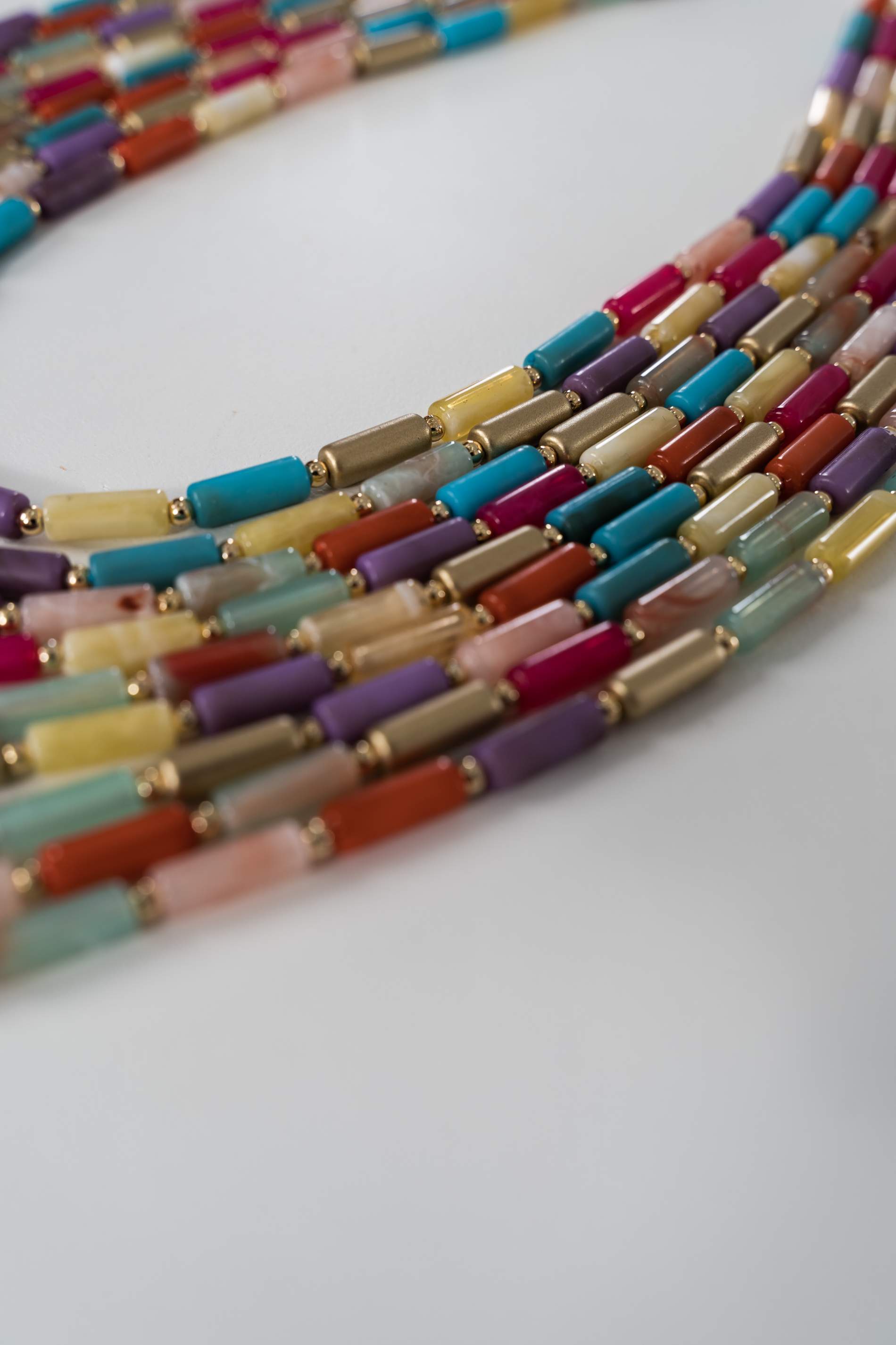 COLLAR CUENTAS COLORES