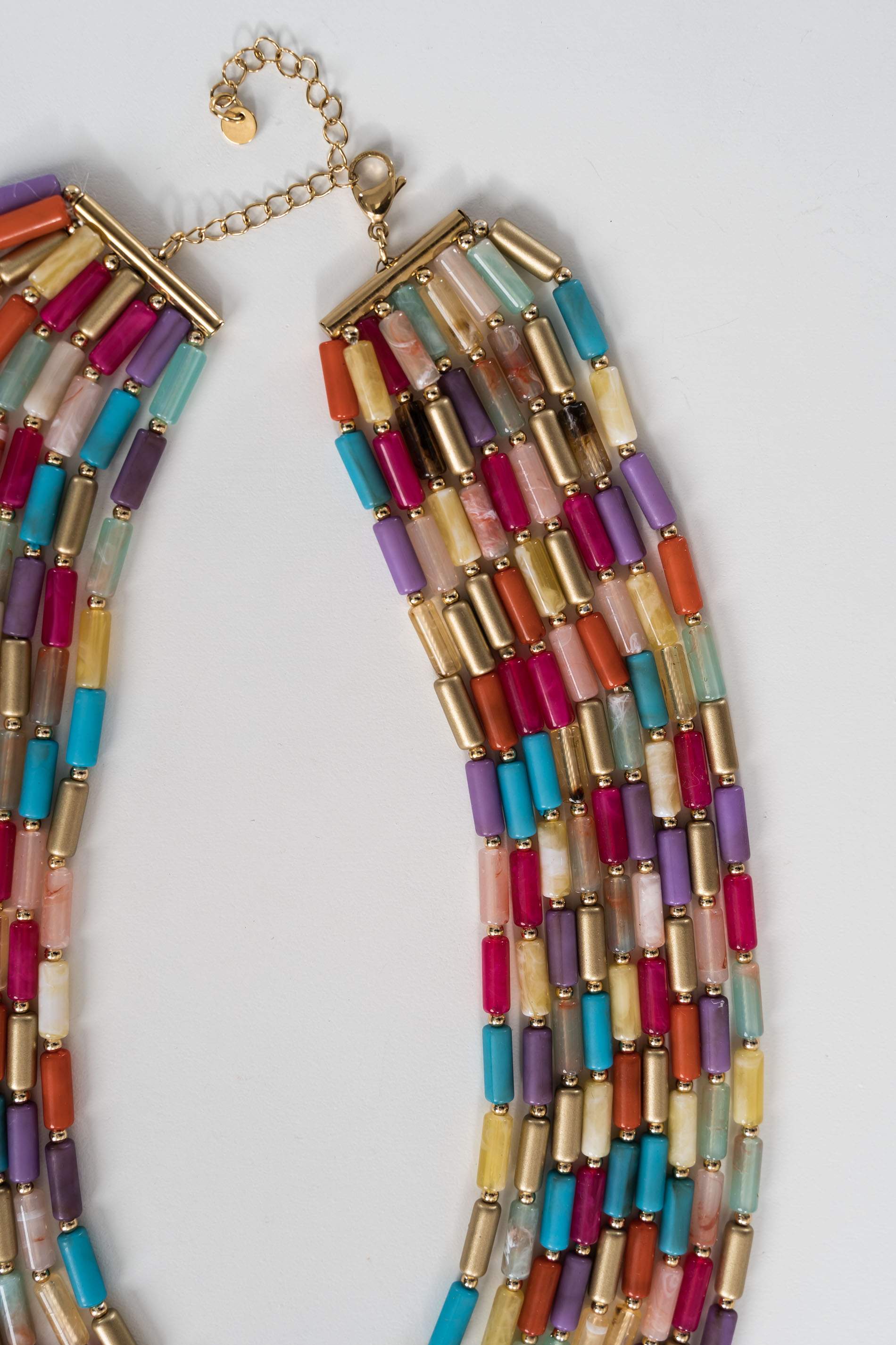 COLLAR CUENTAS COLORES