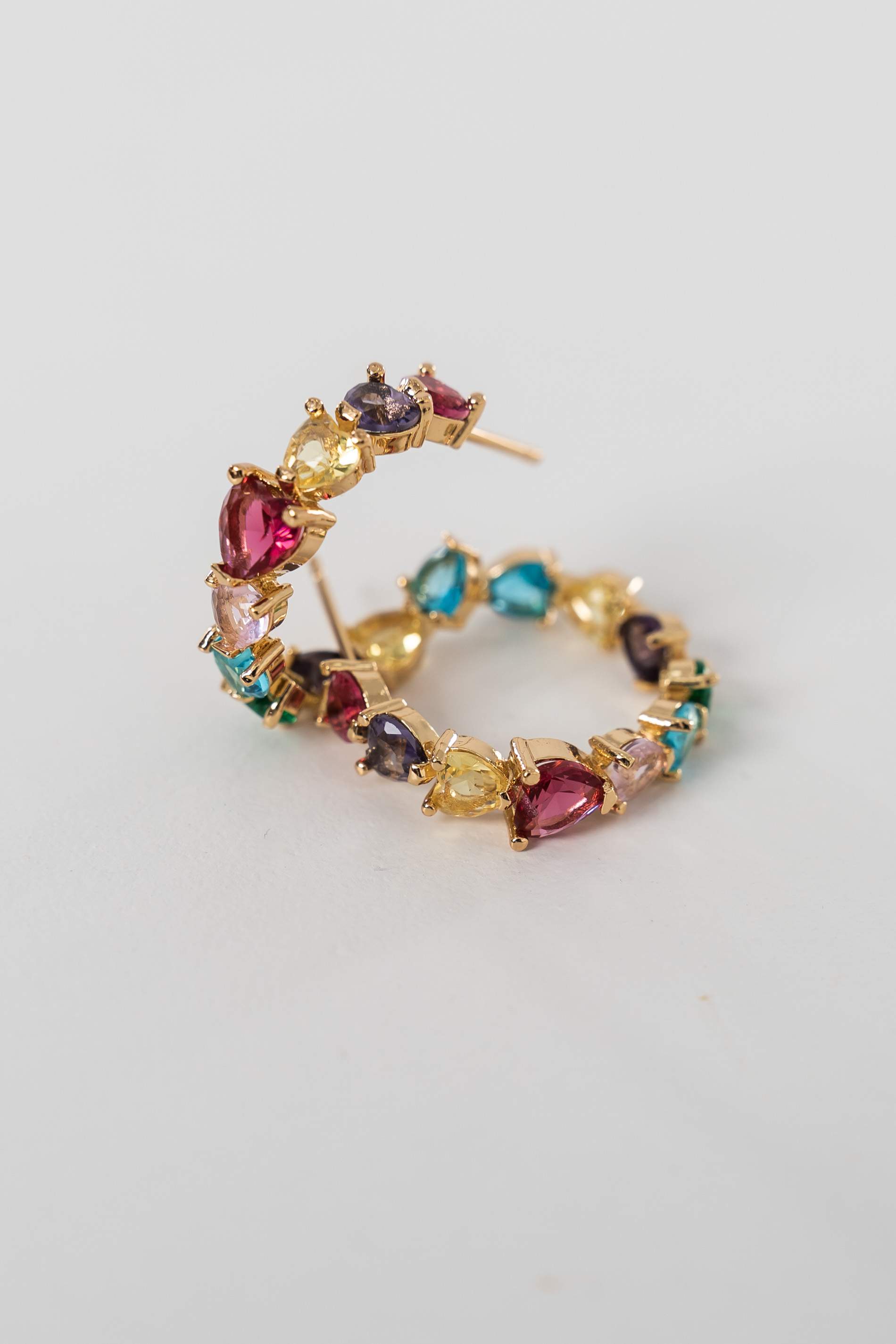 AROS PEQUEÑOS CORAZONES ENGARZADOS