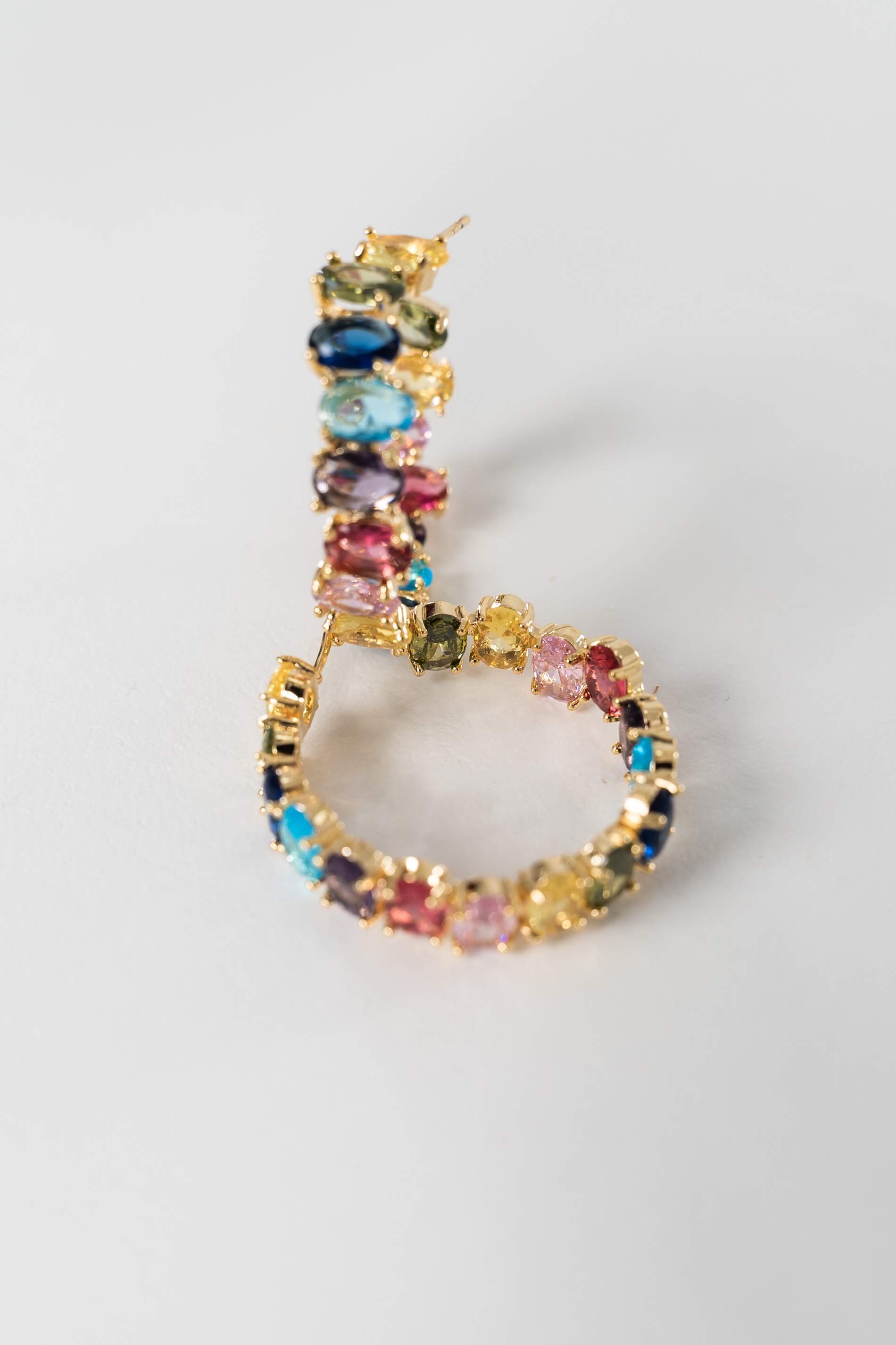 AROS PIEDRAS CRISTAL COLORES