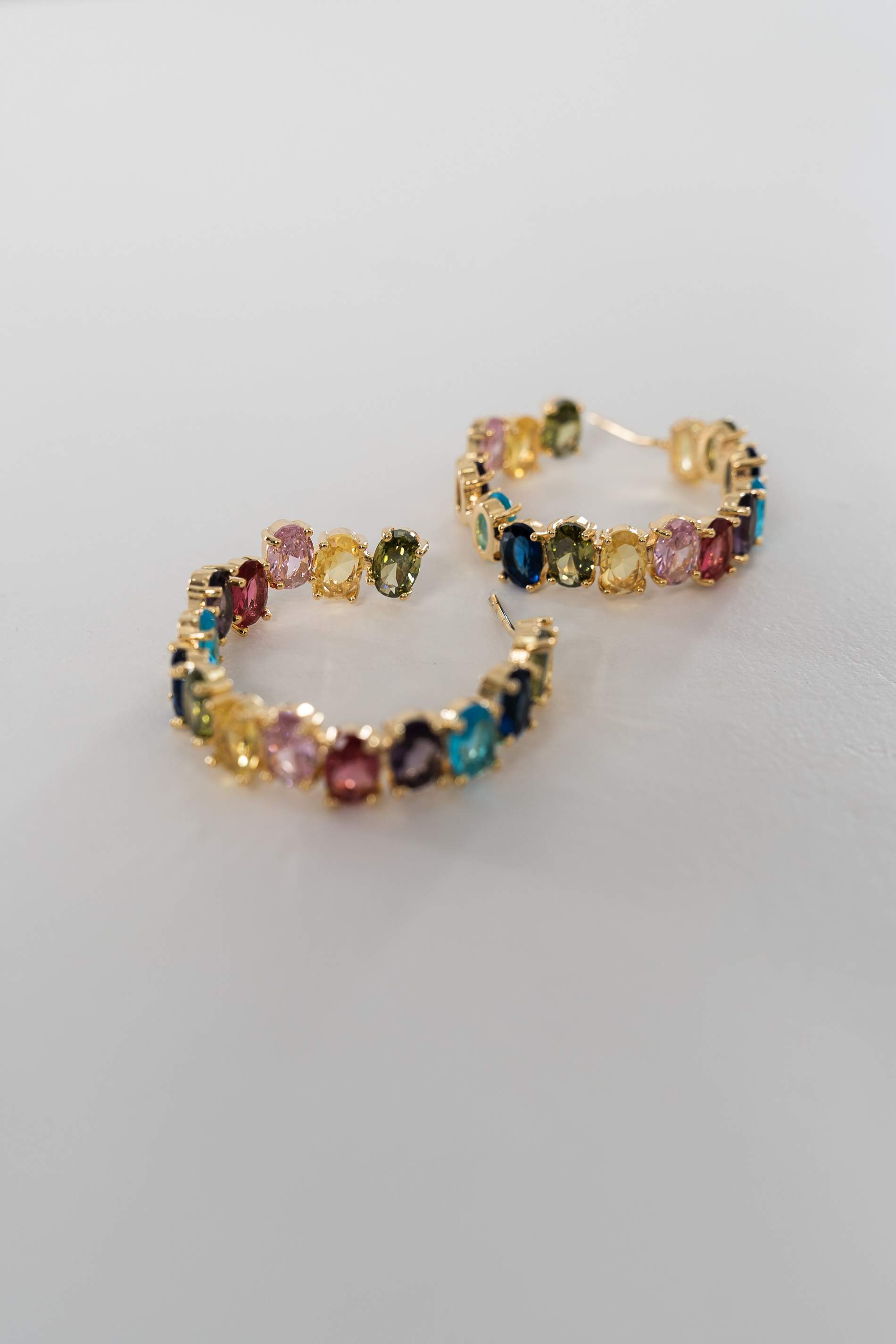 AROS PIEDRAS CRISTAL COLORES