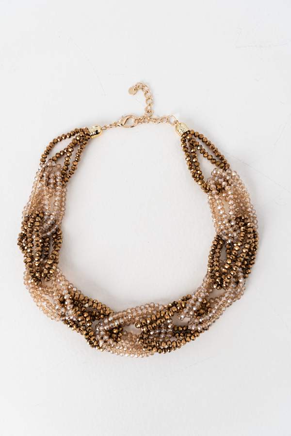 COLLAR ENREJADO BRILLO
