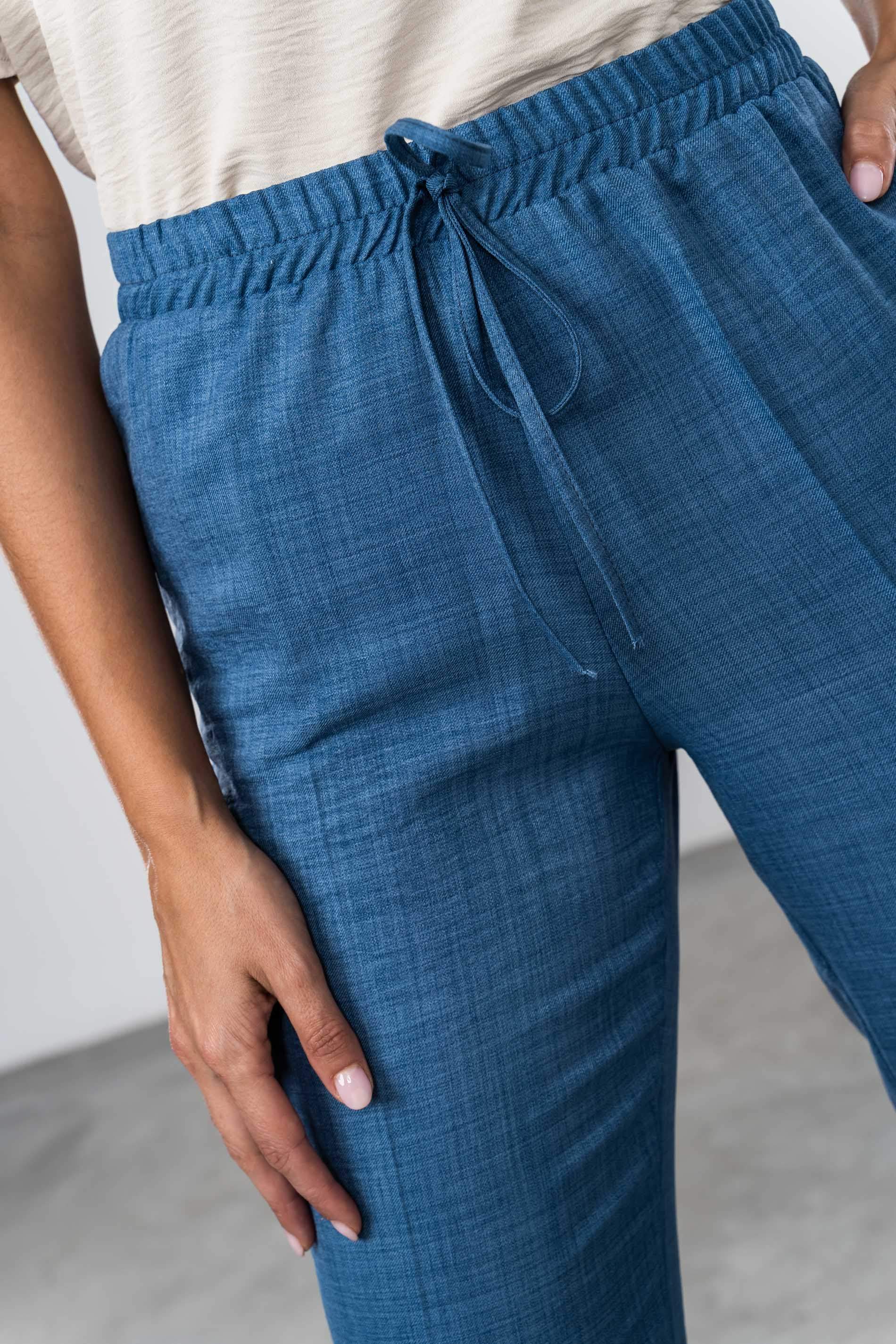 PANTALÓN GOMA CORDÓN AZUL