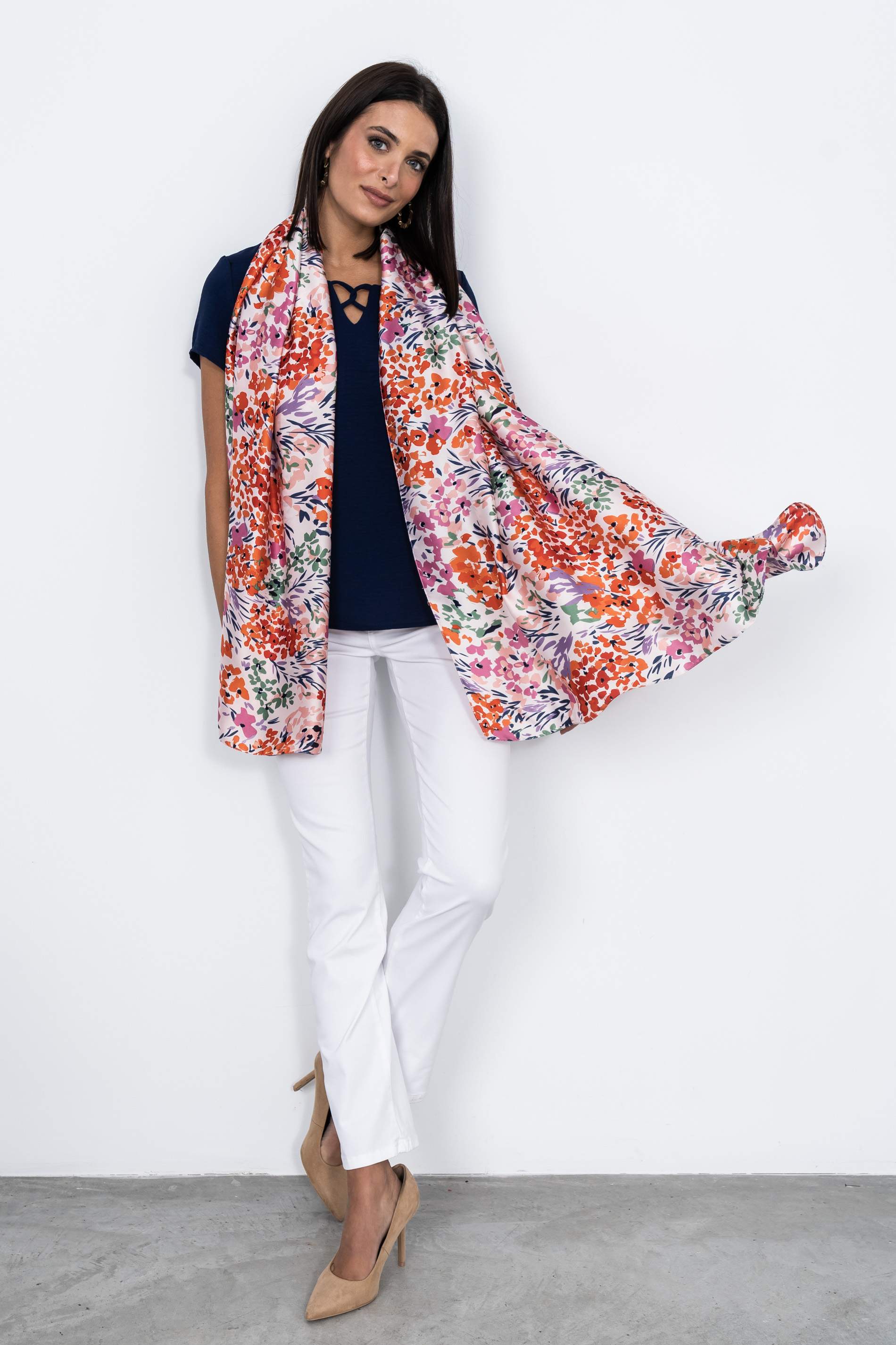 BLUSA DETALLE CRUZADO MARINO