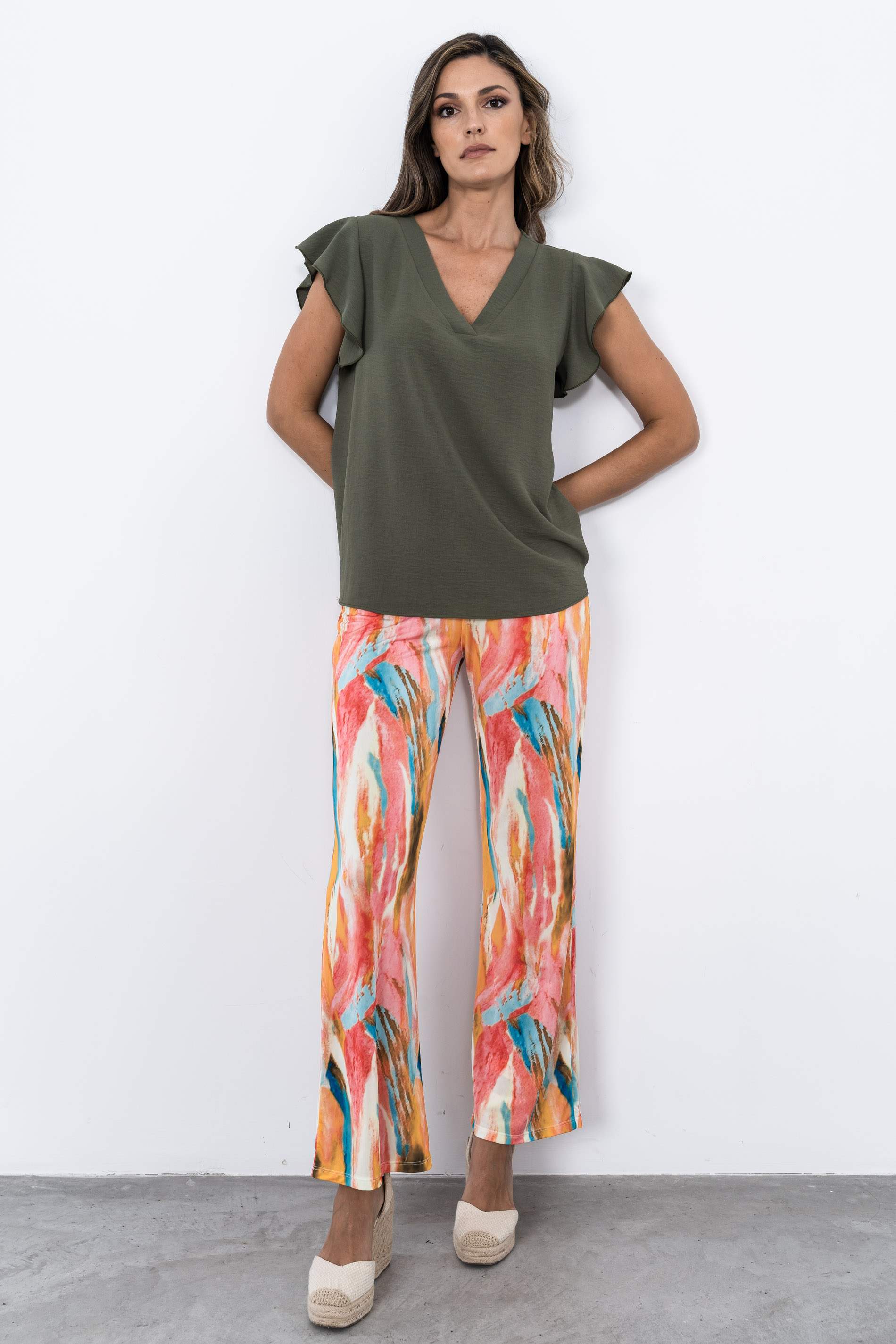 BLUSA MANGA CAPA KAKI