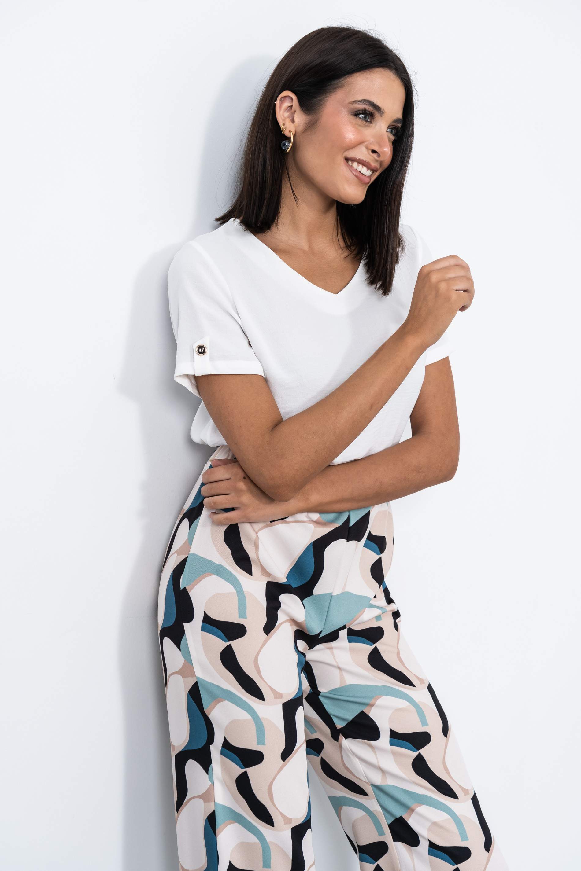 BLUSA TRABILLA MANGA CORTA CRUDO