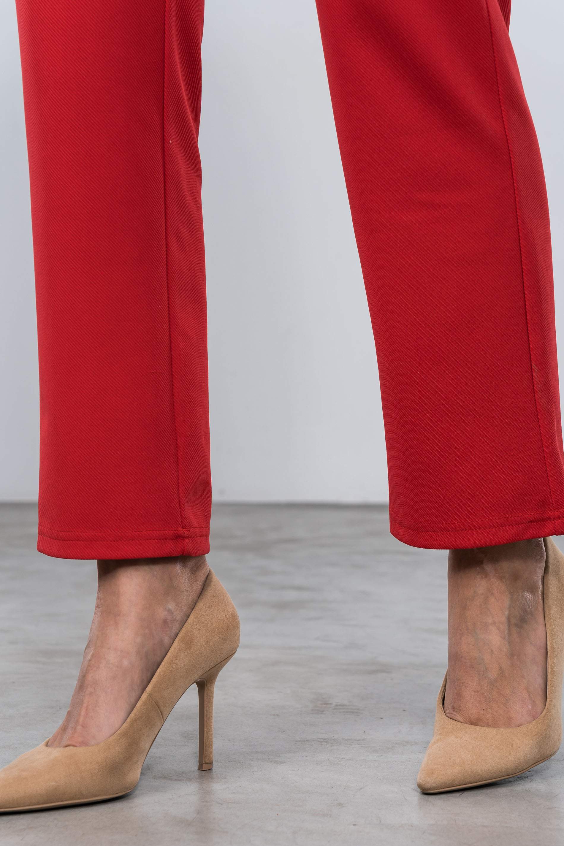 PANTALÓN RECTO ROJO