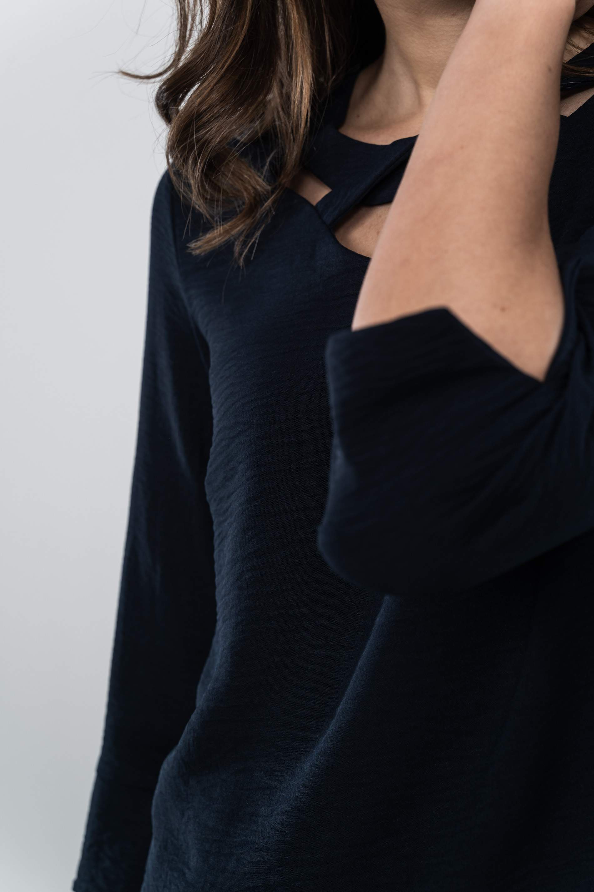 BLUSA CRUCETA CUELLO MARINO