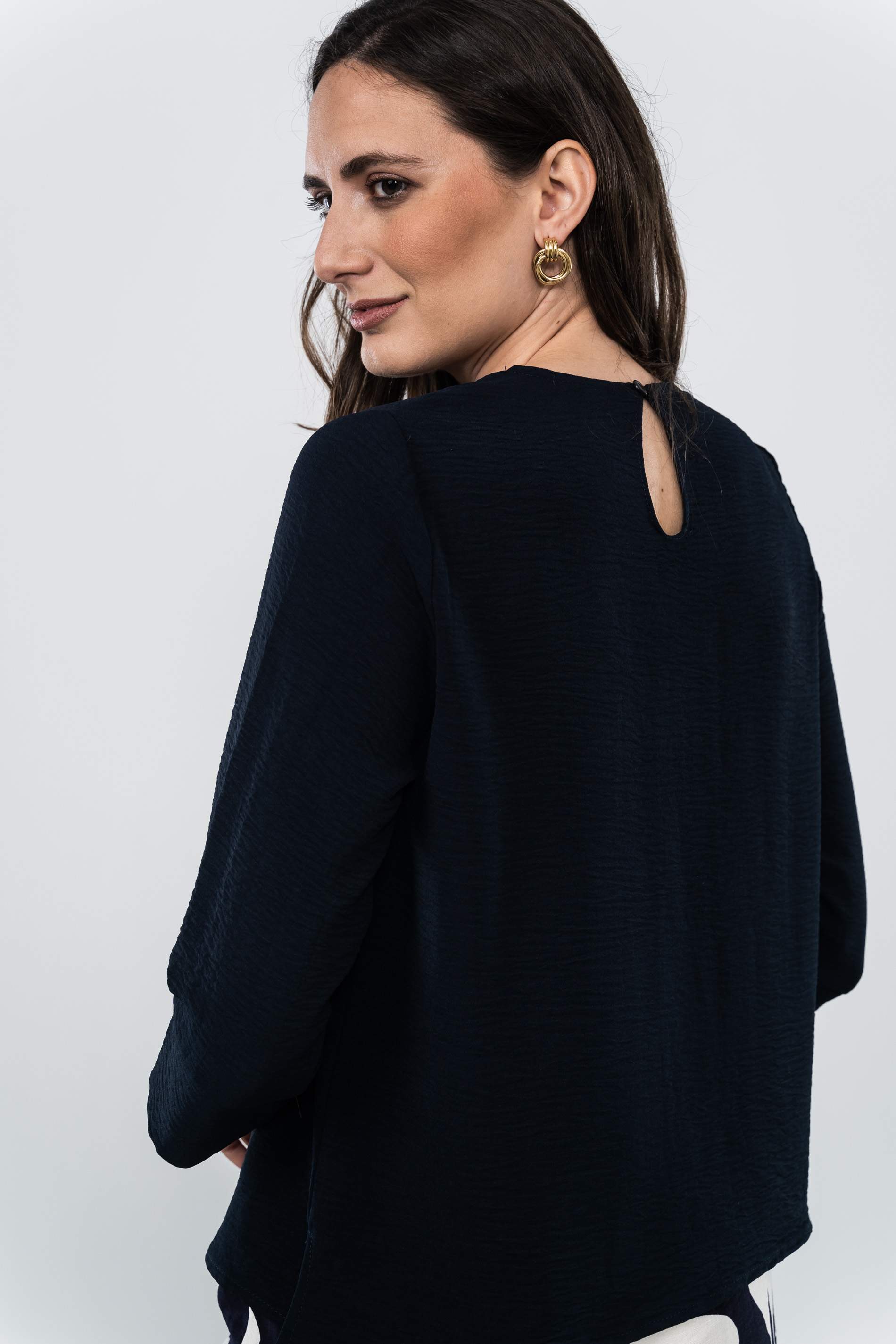 BLUSA CRUCETA CUELLO MARINO