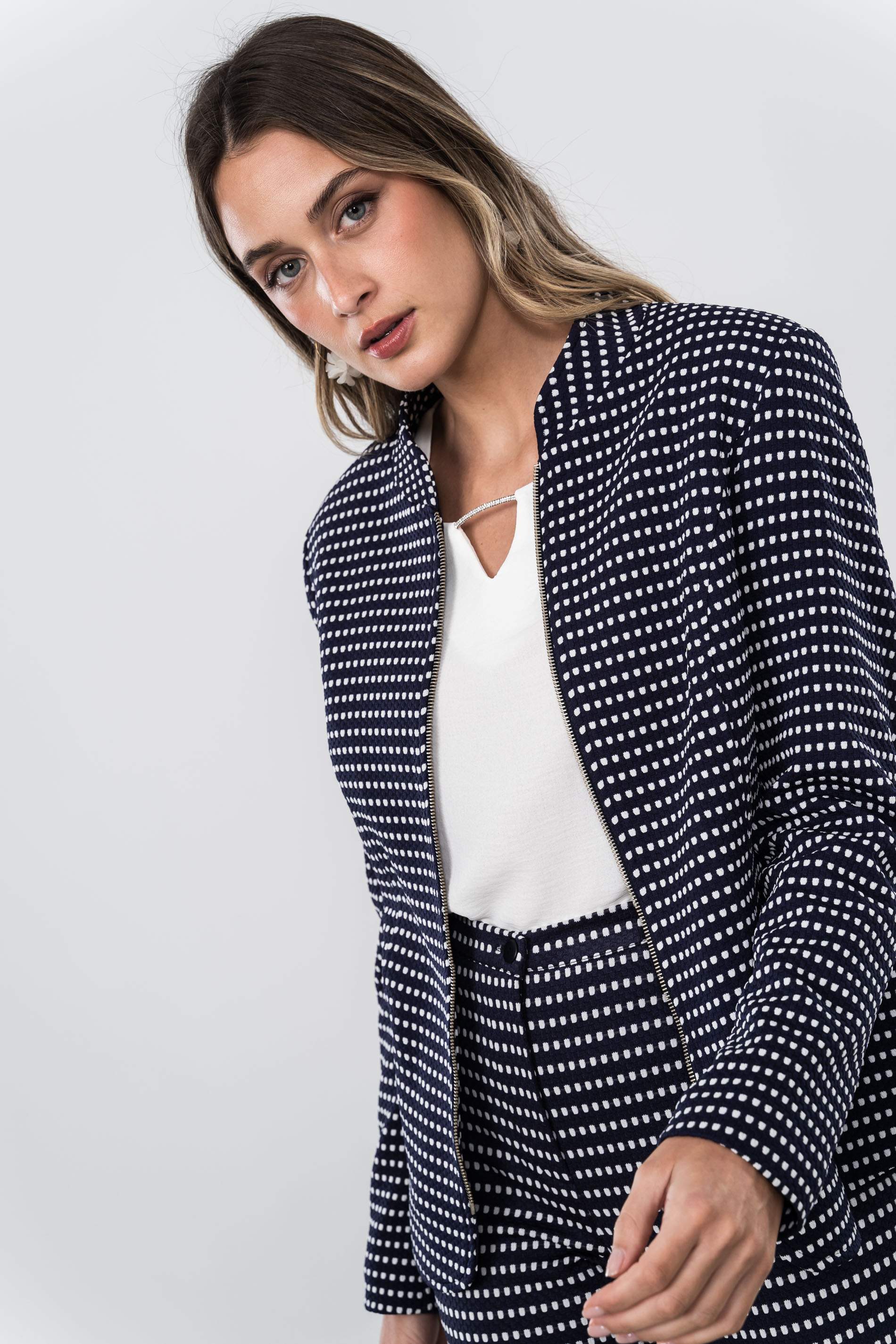 BLUSA DETALLE BRILLO CRUDO