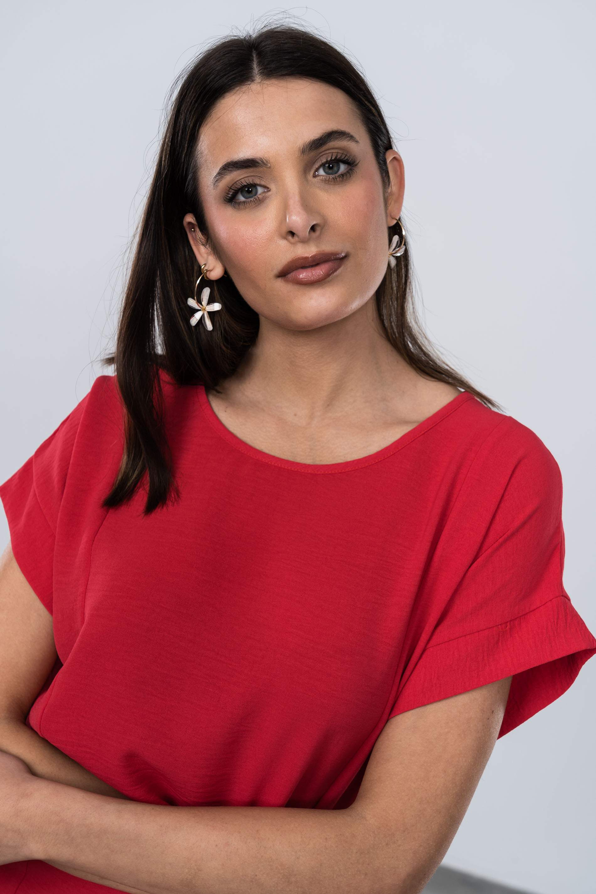 BLUSA CORTES DELANTERO FRESA