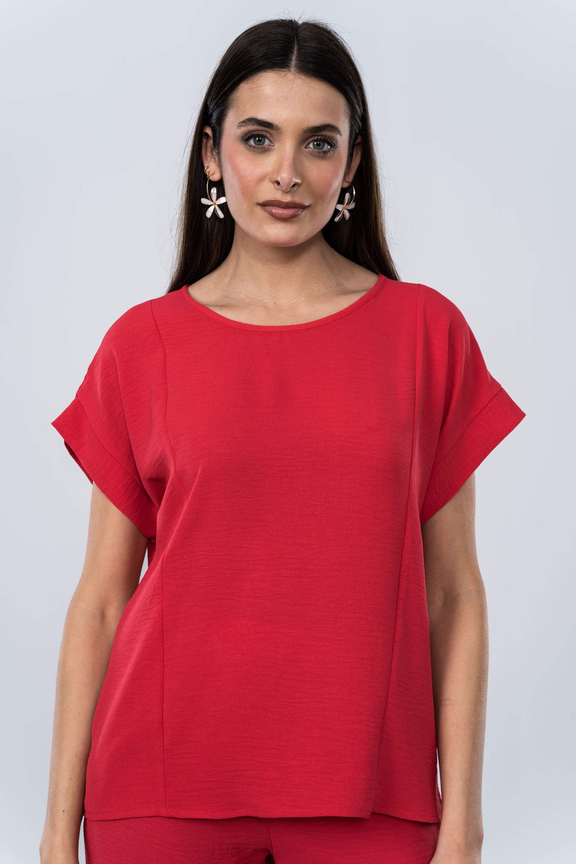 BLUSA CORTES DELANTERO FRESA