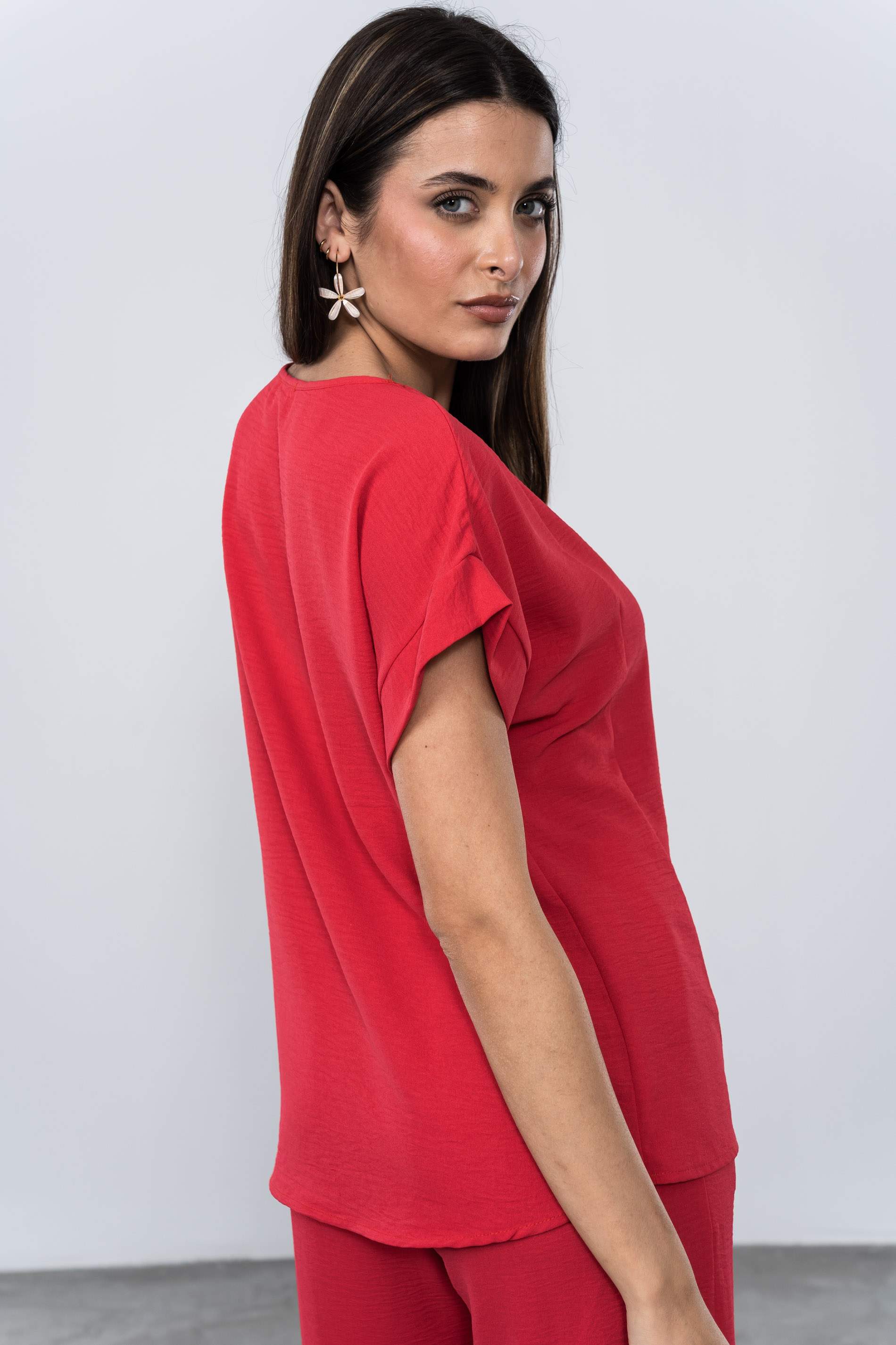 BLUSA CORTES DELANTERO FRESA