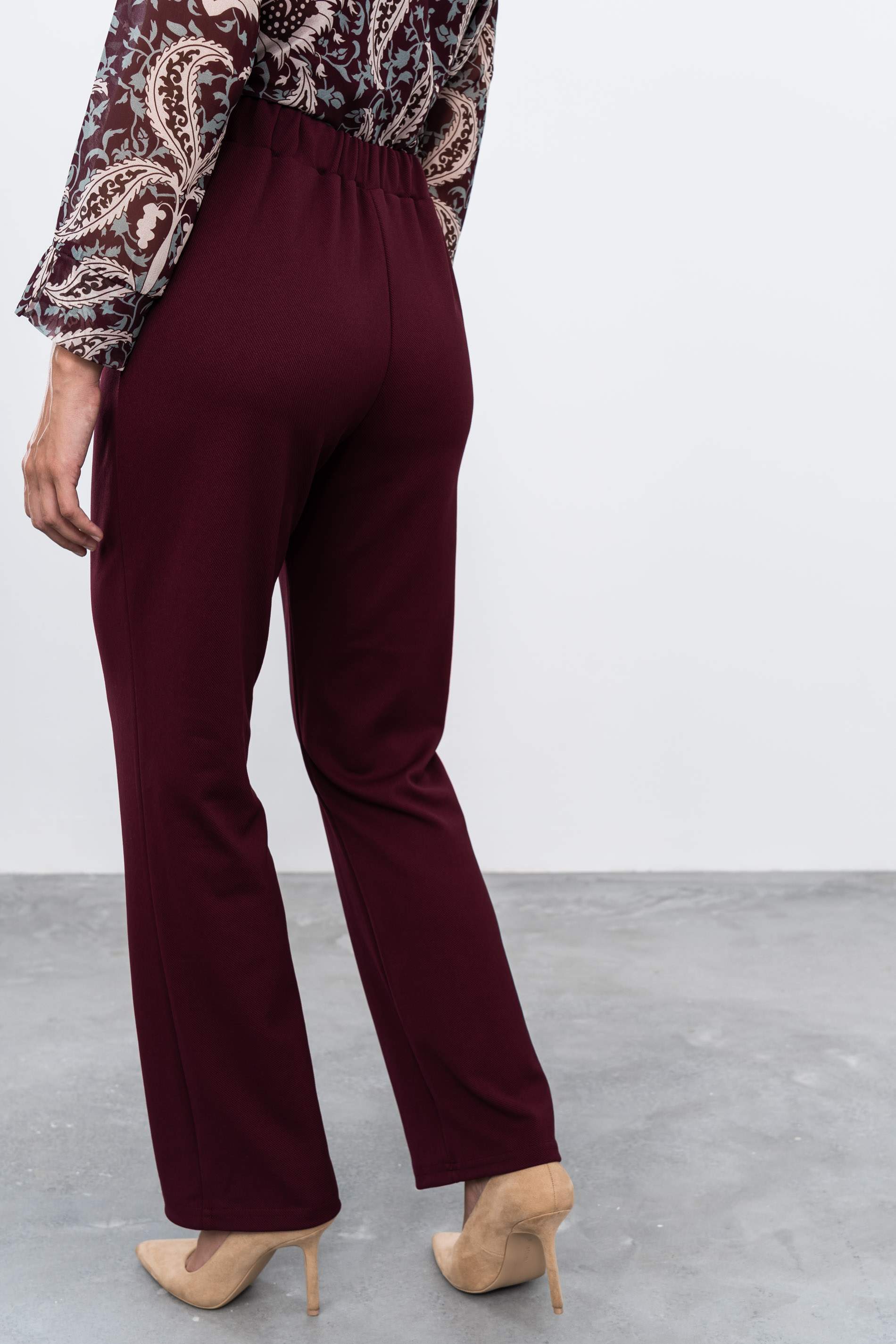 PANTALÓN RECTO GRANATE