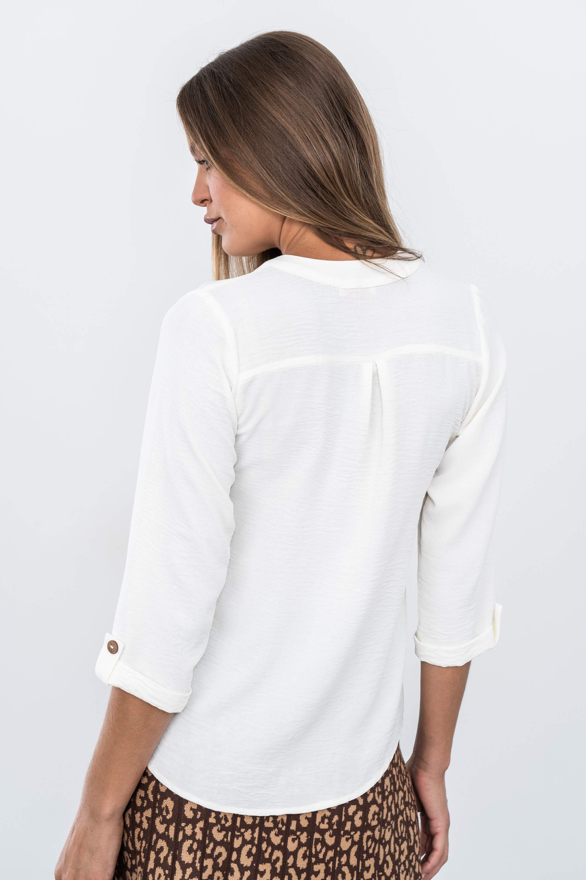 BLUSA BOTONES M/F CRUDO