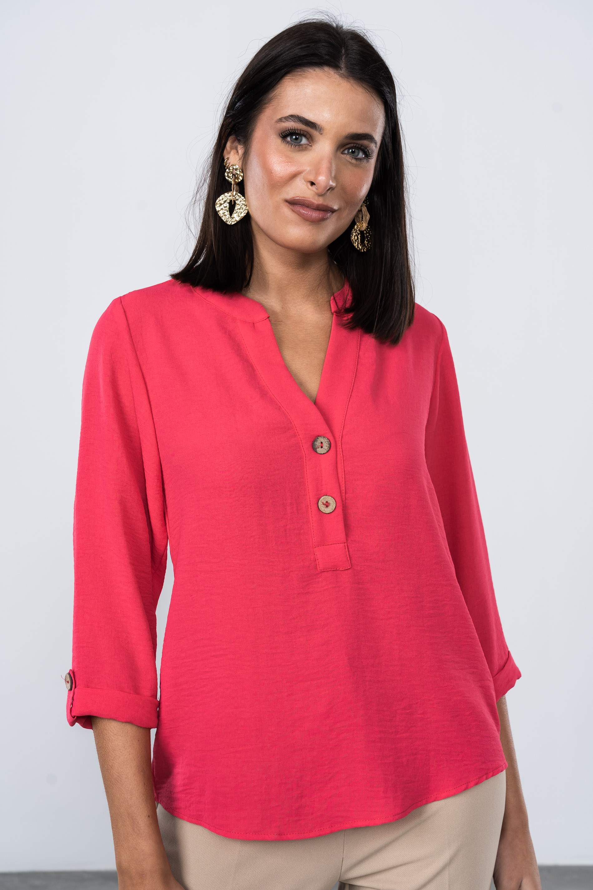 BLUSA BOTONES M/F FRESA