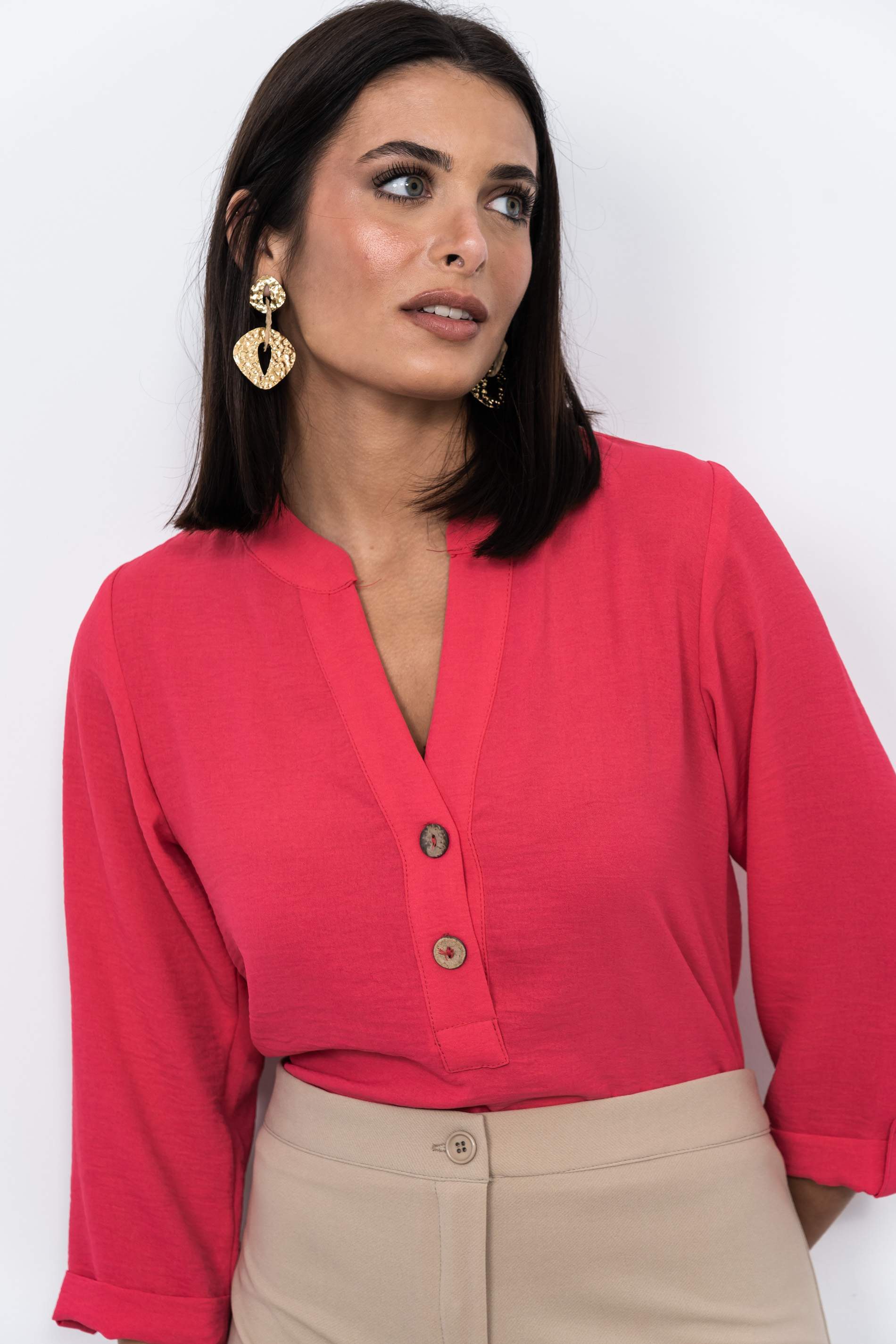 BLUSA BOTONES M/F FRESA