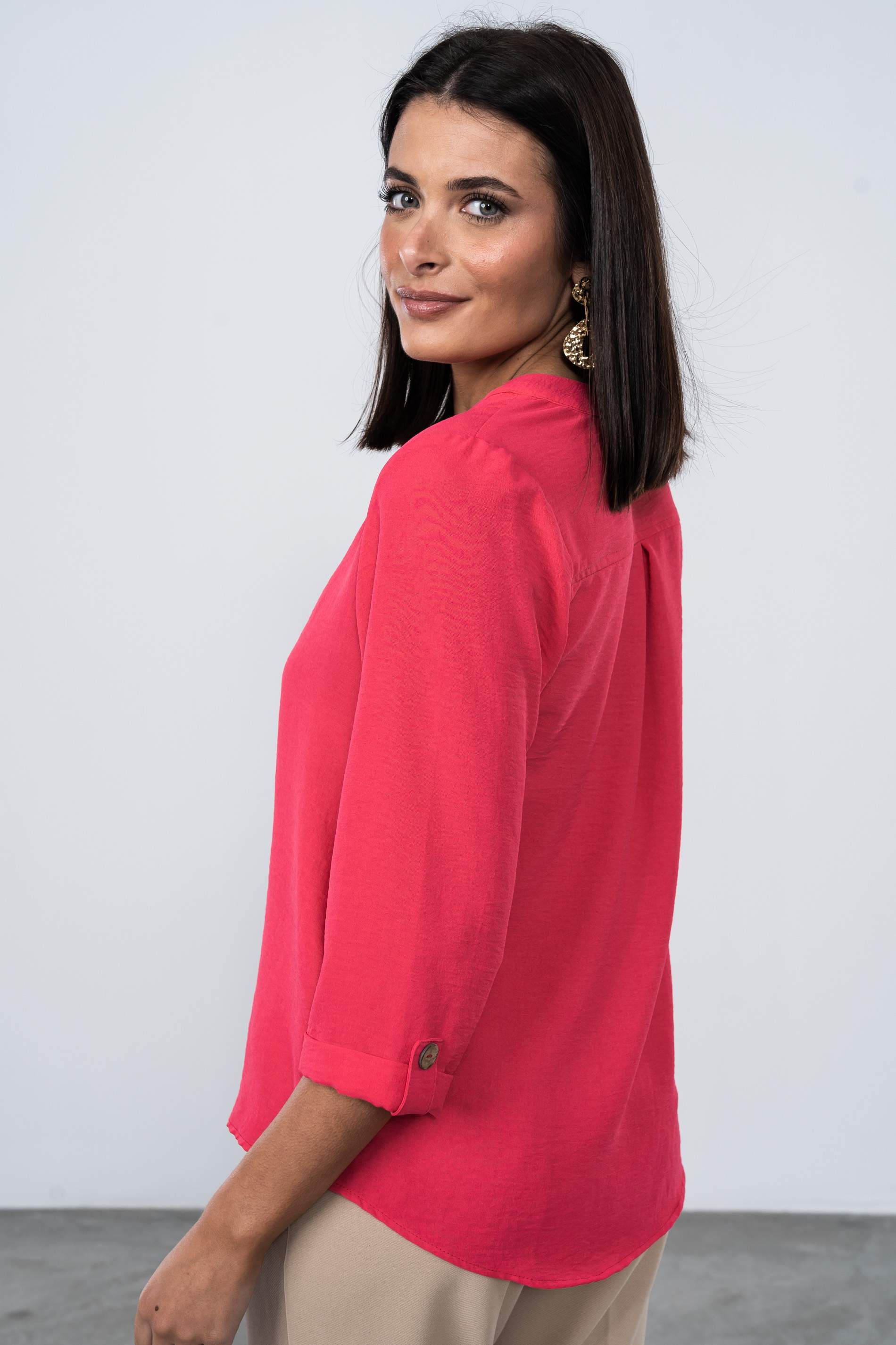 BLUSA BOTONES M/F FRESA