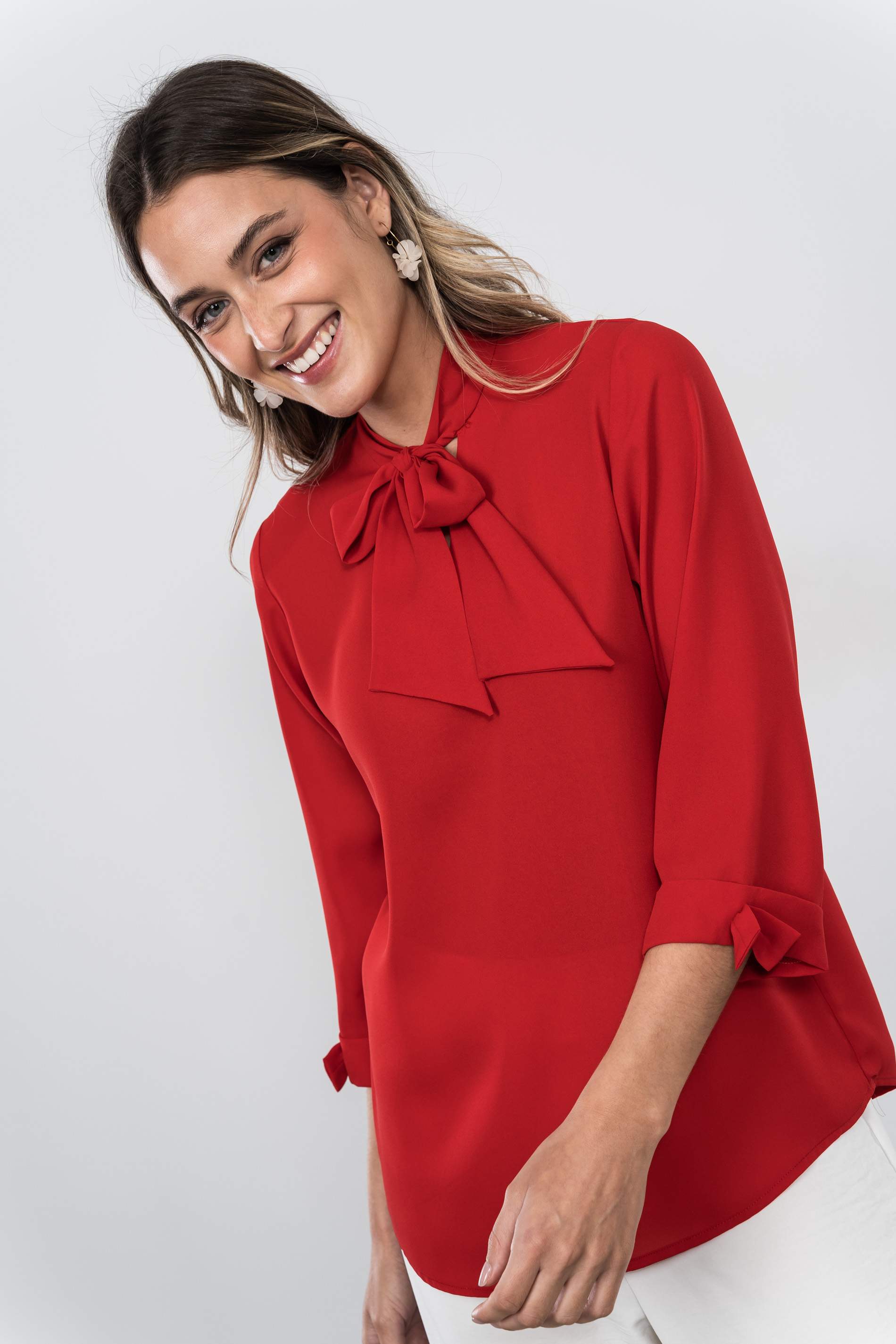 BLUSA LAZADAS ROJO