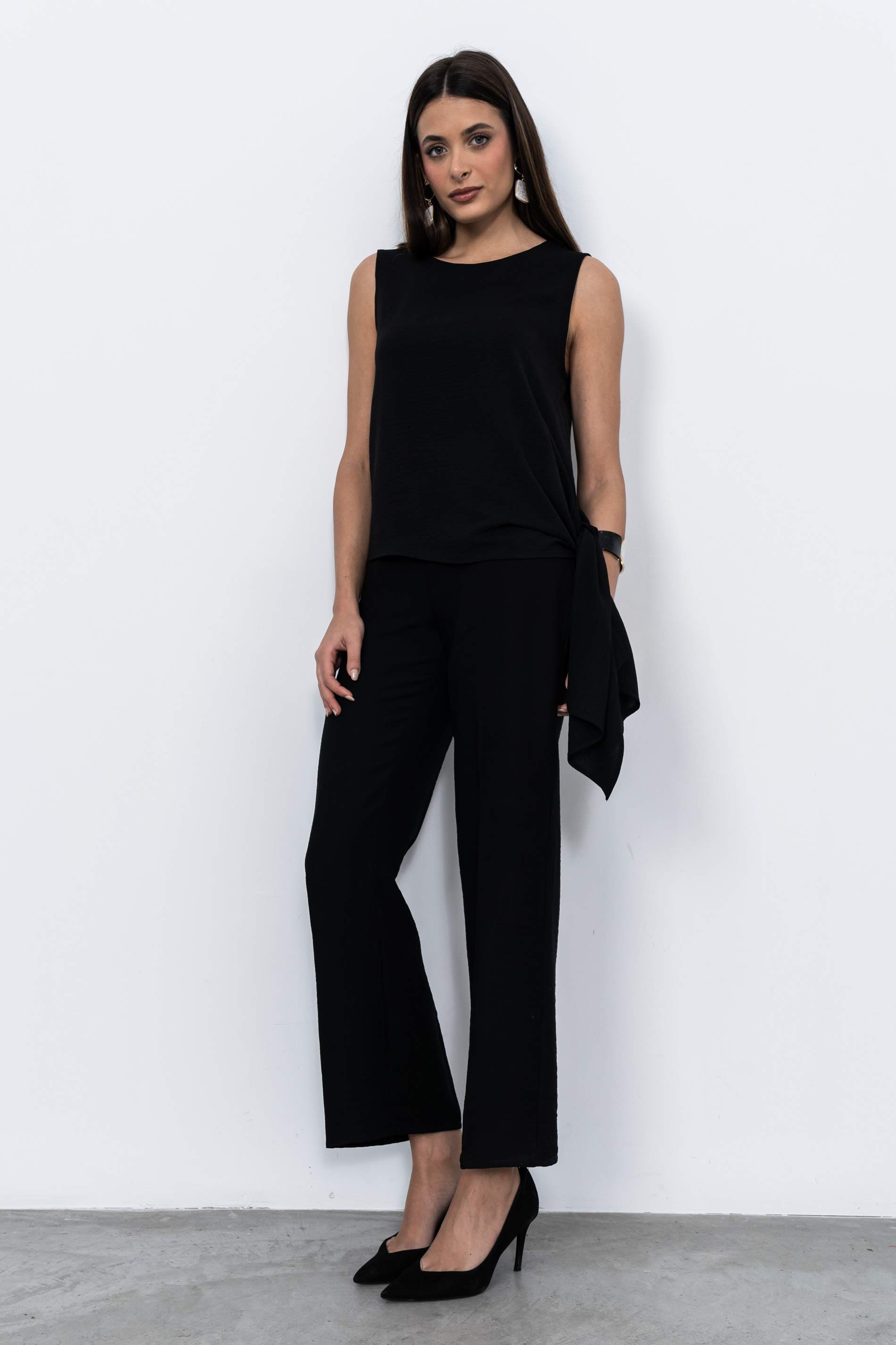 PANTALÓN RECTO NEGRO