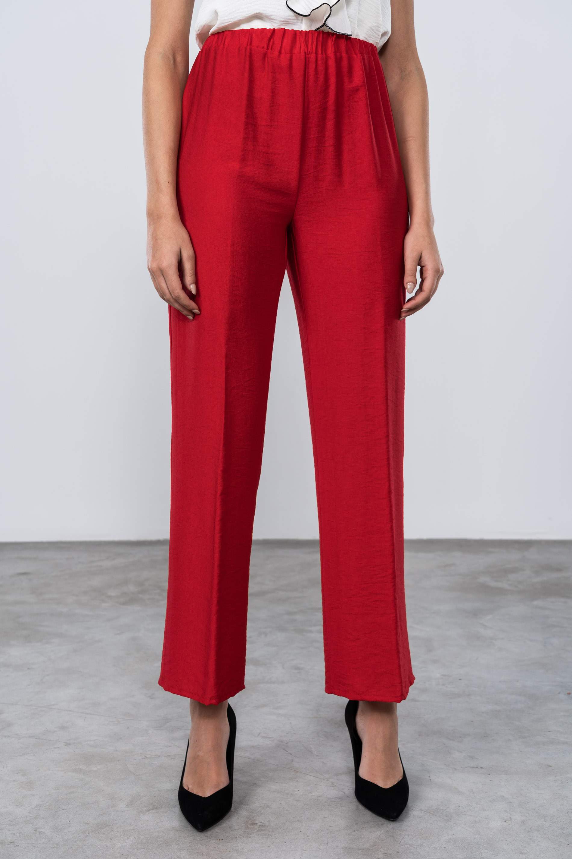 PANTALÓN RECTO ROJO
