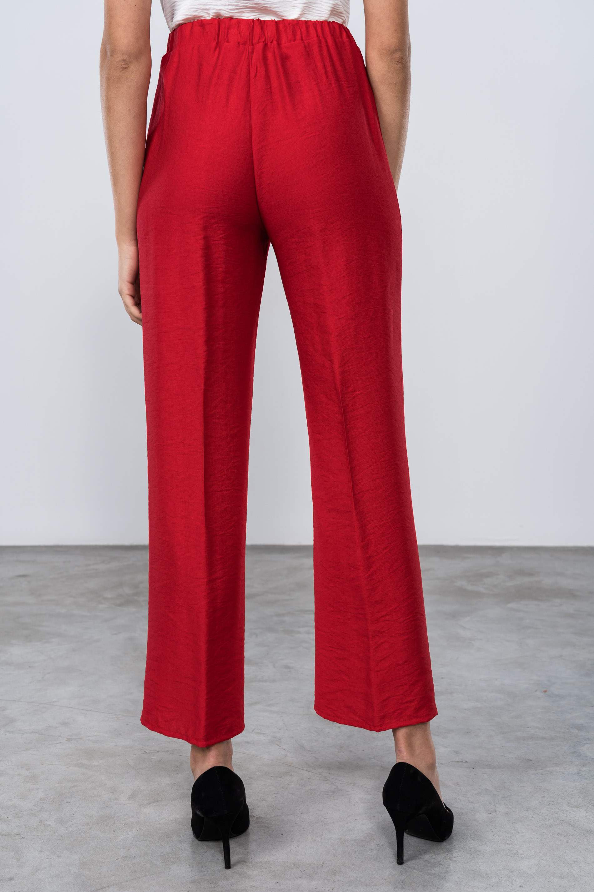 PANTALÓN RECTO ROJO