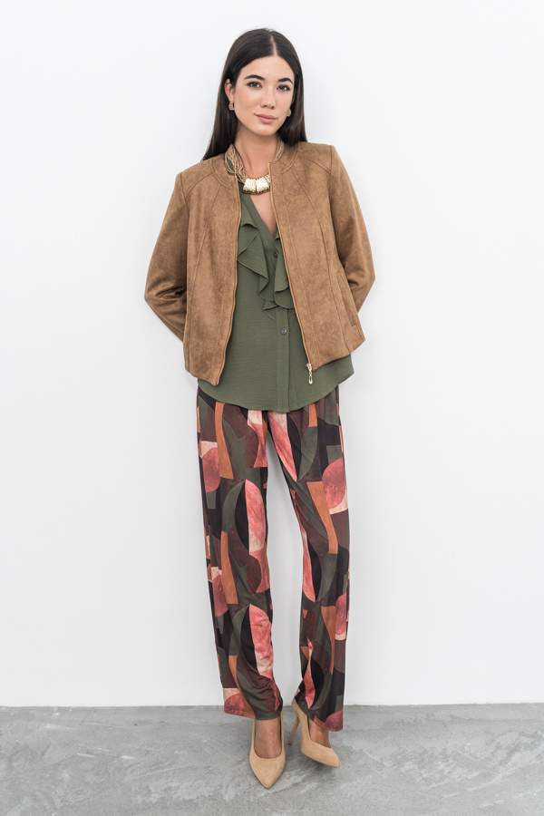 BLUSA VOLANTE MANGA LARGA