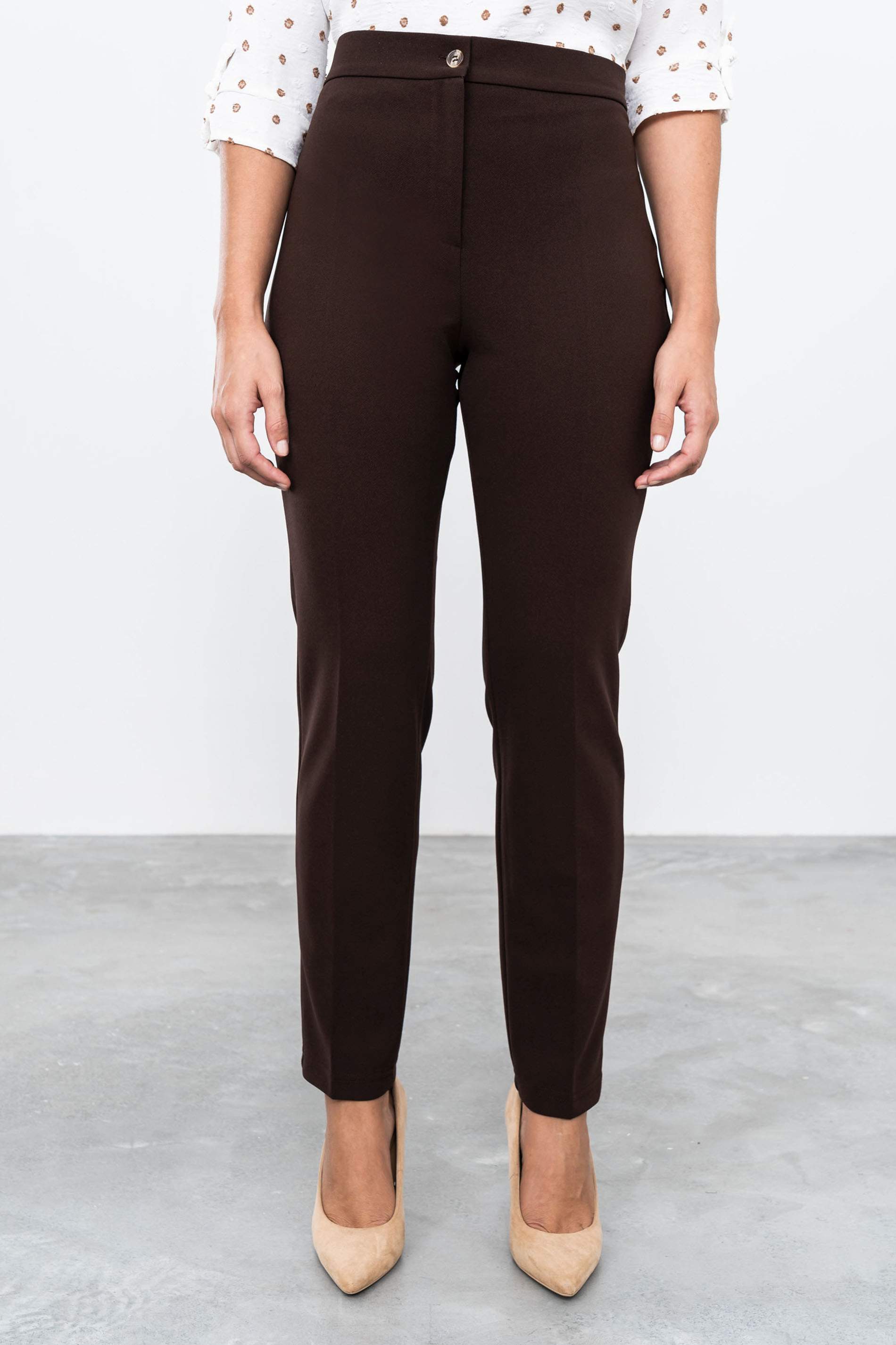 PANTALÓN GOMA CINTURA MARRÓN