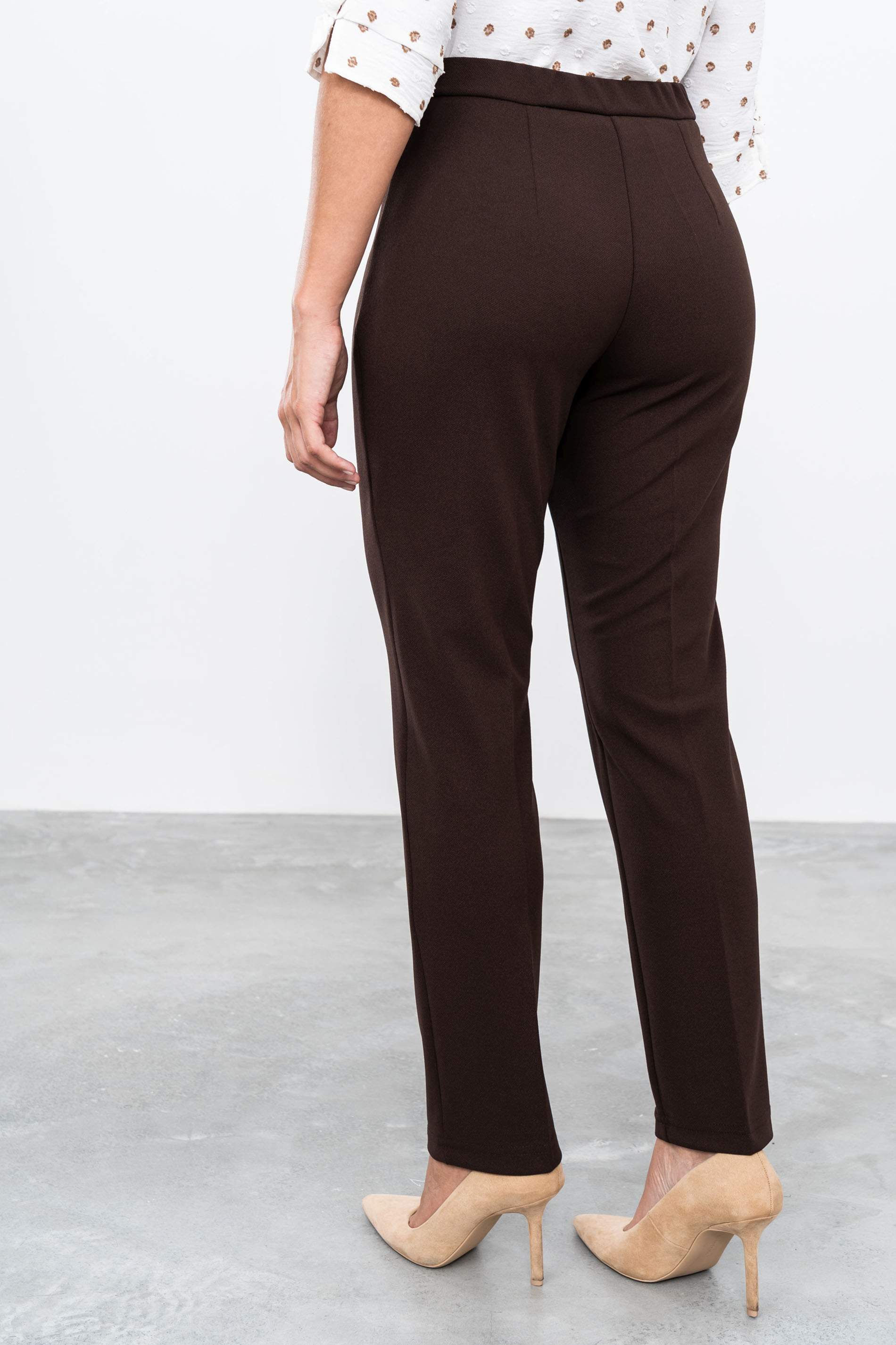 PANTALÓN GOMA CINTURA MARRÓN