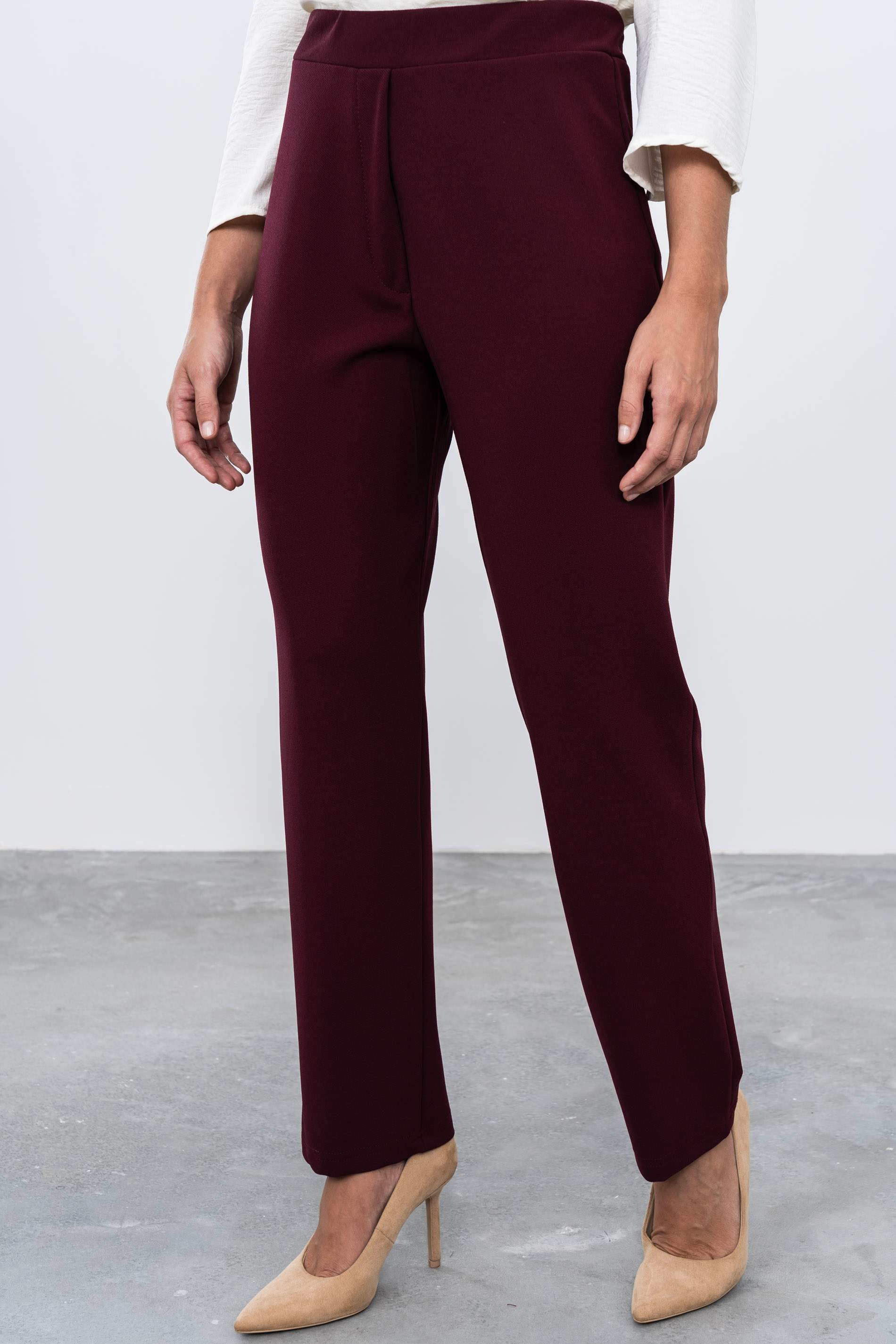 PANTALÓN BÁSICO GOMA GRANATE